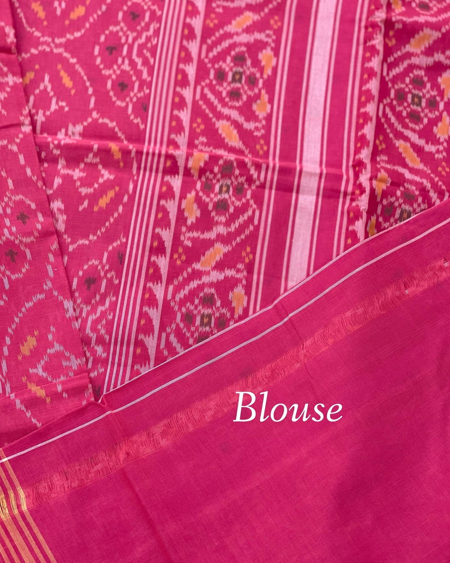 Patola Ikkat Cotton Saree