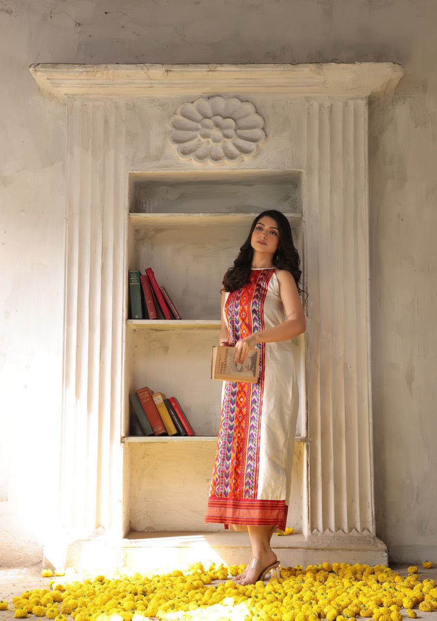 An Uber exclusive ready to wear halter neck dress