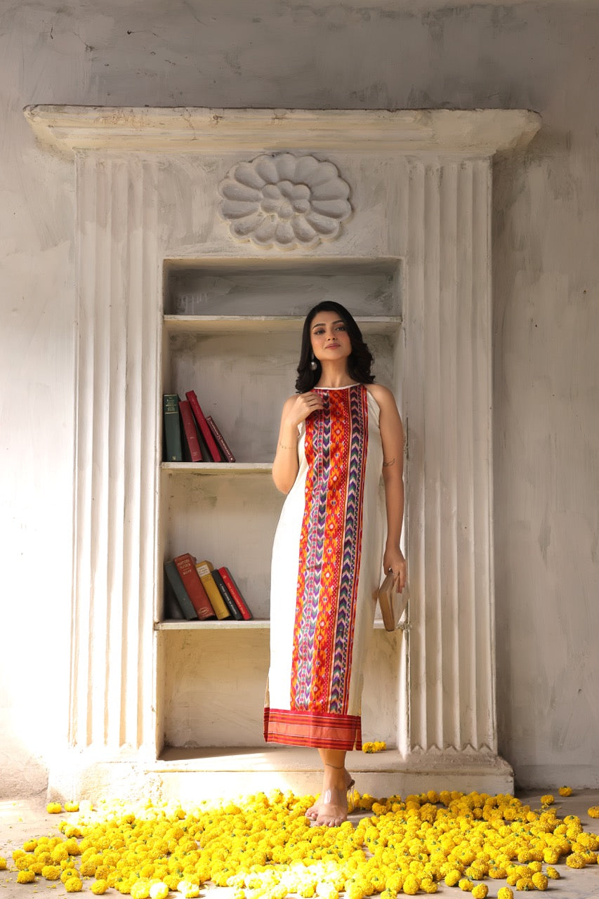 An Uber exclusive ready to wear halter neck dress