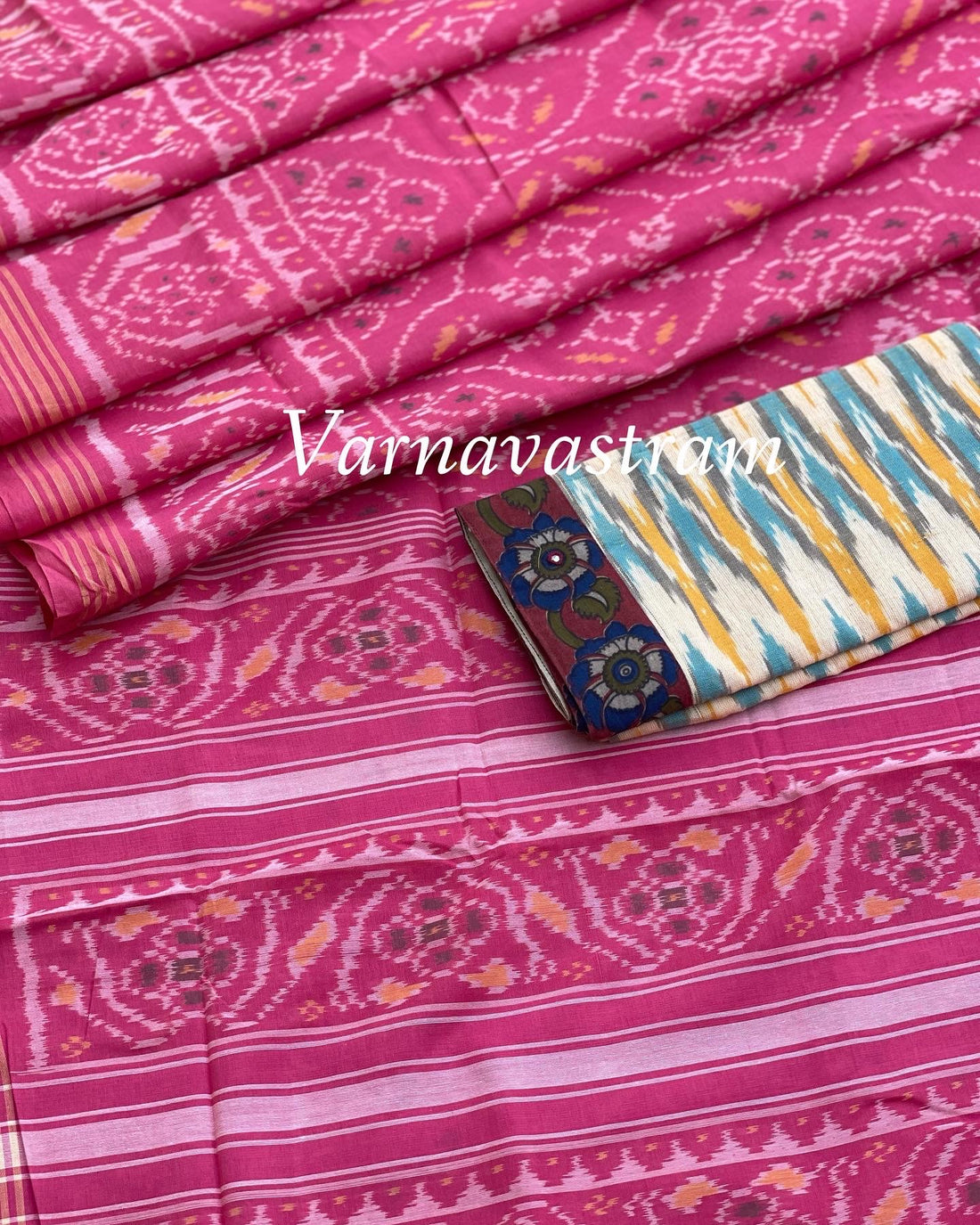 Patola Ikkat Cotton Saree