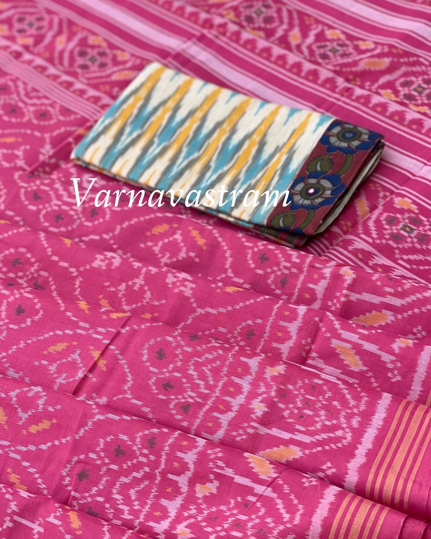 Patola Ikkat Cotton Saree