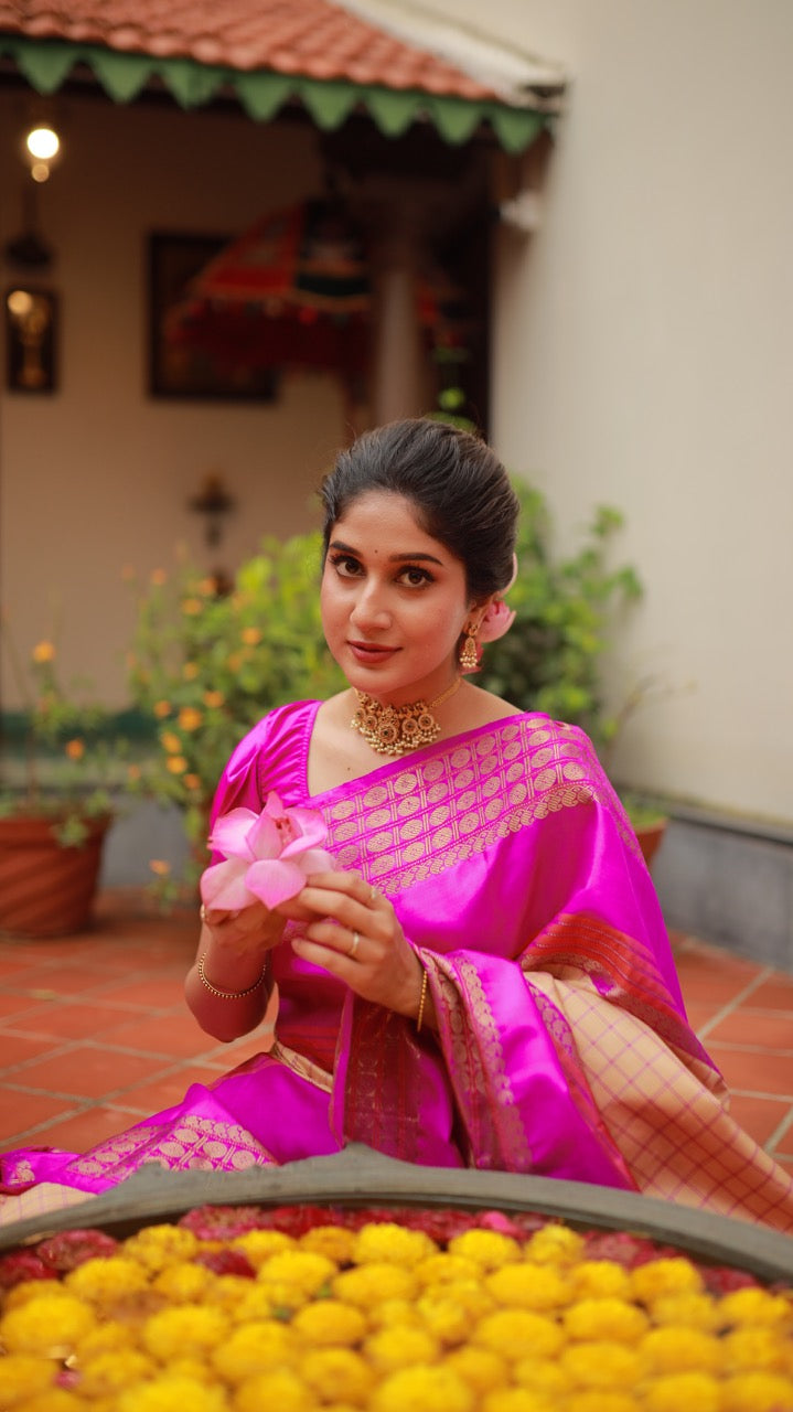 Exclusive Revival Kutrala Kuravanji Silk Kanchivaram Saree