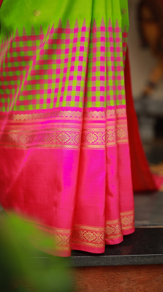 Exclusive PARAMPARA vairaoosi Reinterpreted Silk Kanchivaram Saree