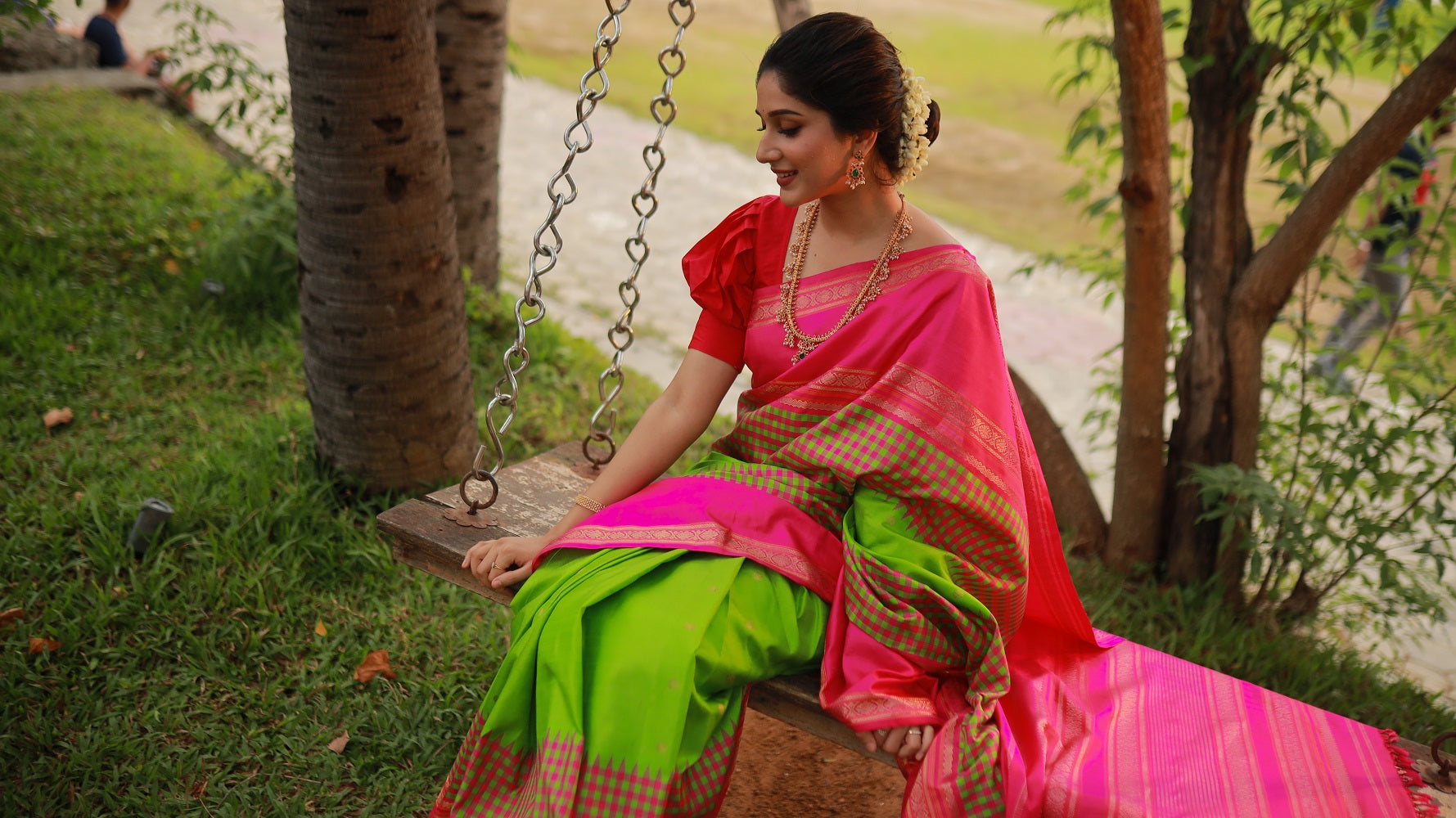 Exclusive PARAMPARA vairaoosi Reinterpreted Silk Kanchivaram Saree