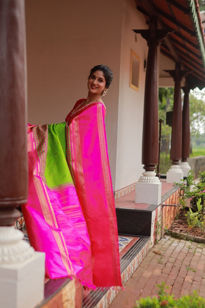 Exclusive PARAMPARA vairaoosi Reinterpreted Silk Kanchivaram Saree