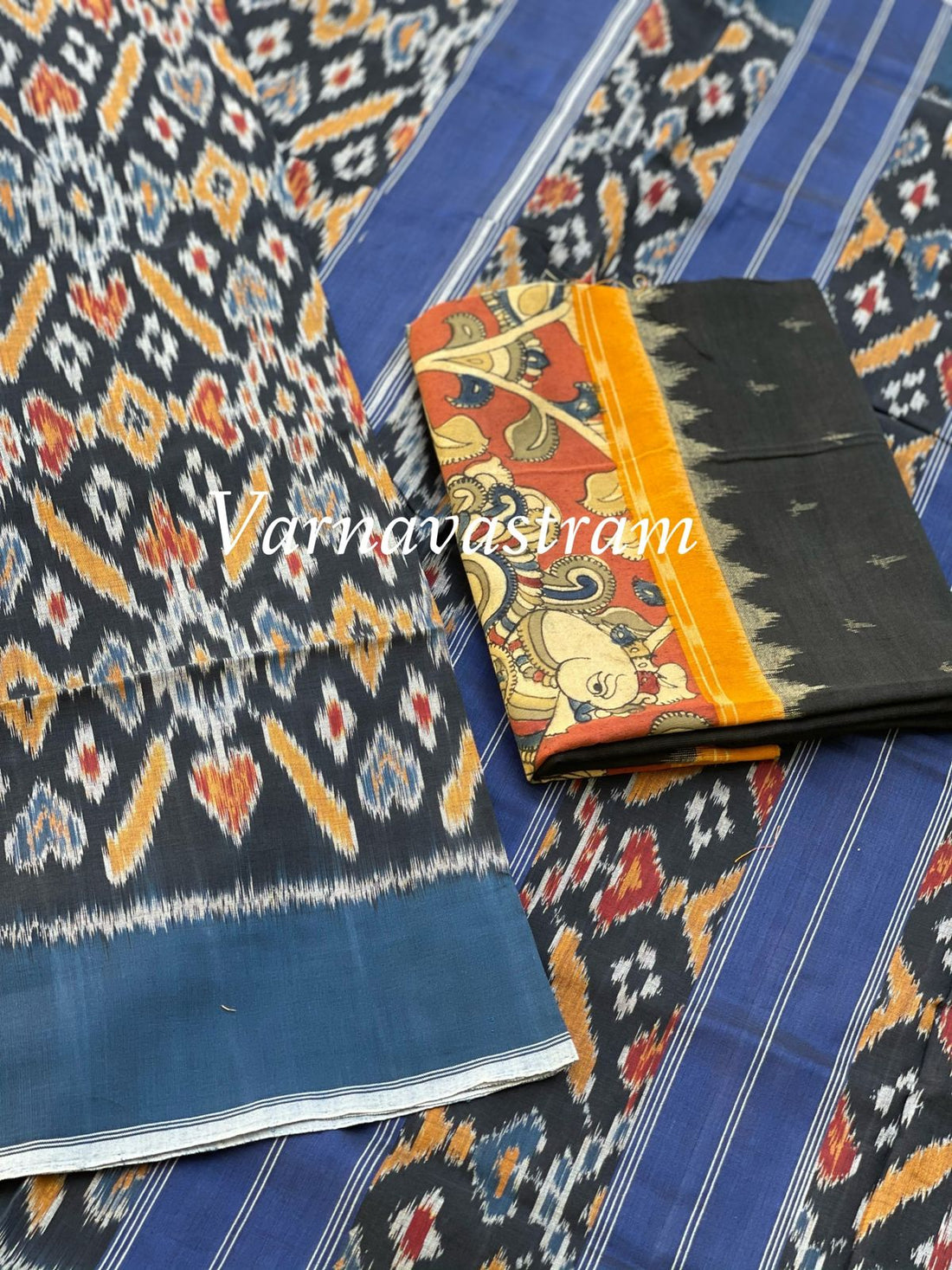 A Patola inspired weft ikkat cotton Saree