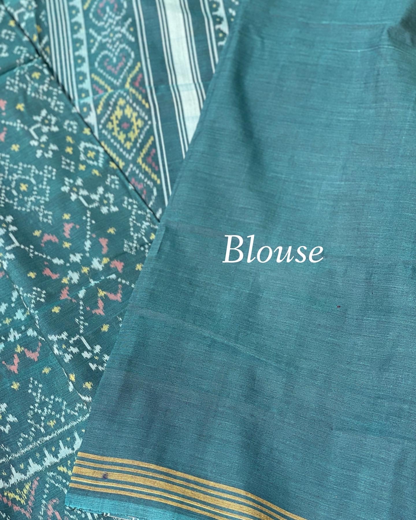 Patola Ikkat Cotton Saree