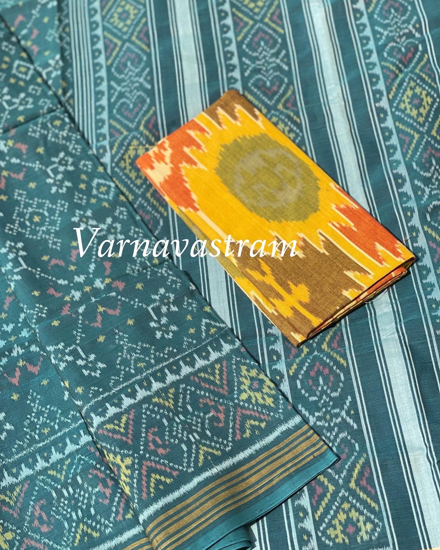 Patola Ikkat Cotton Saree