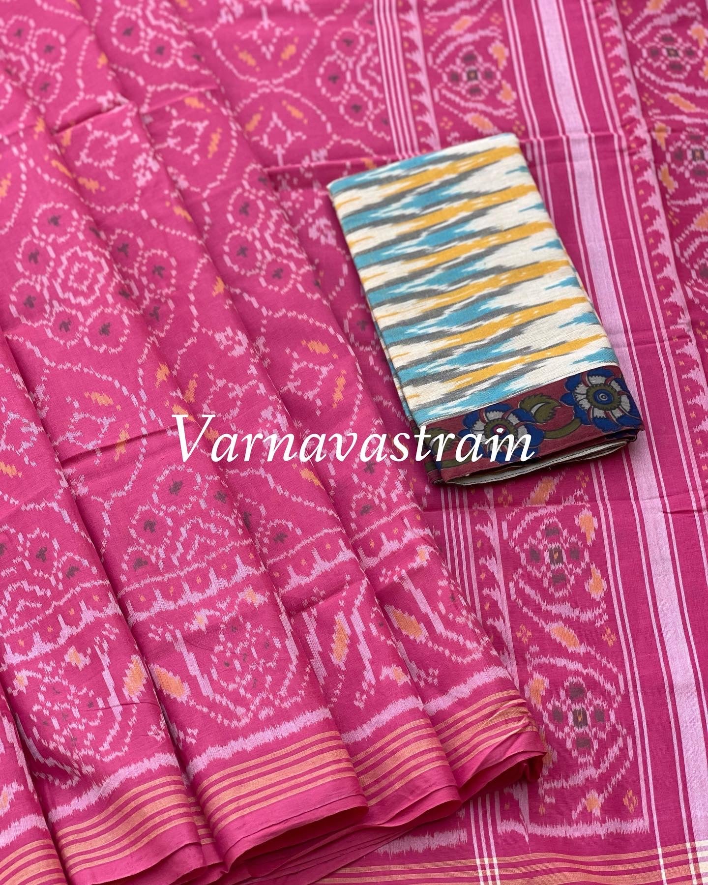 Patola Ikkat Cotton Saree