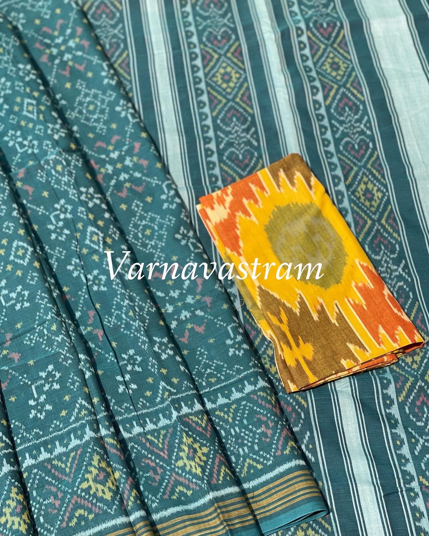 Patola Ikkat Cotton Saree