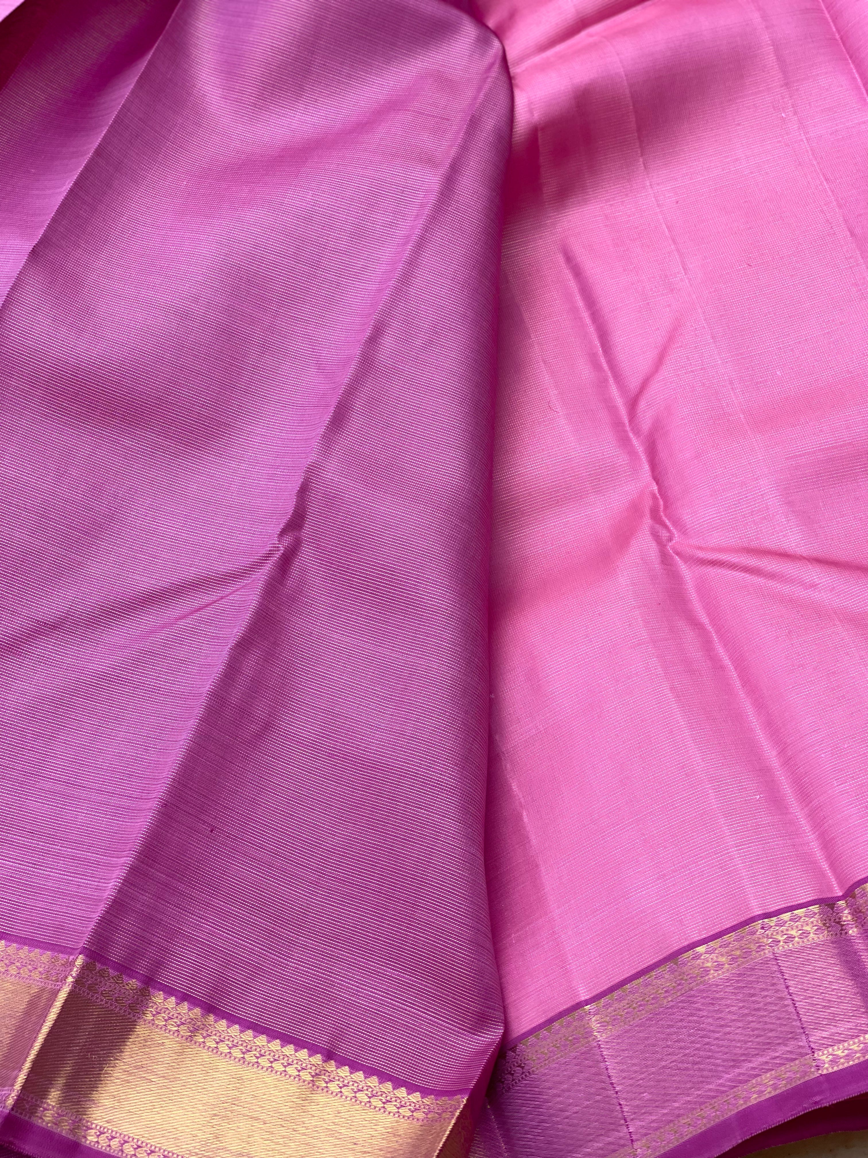 Heirloom vairaoosi kanchivaram silk saree in Lavender shade
