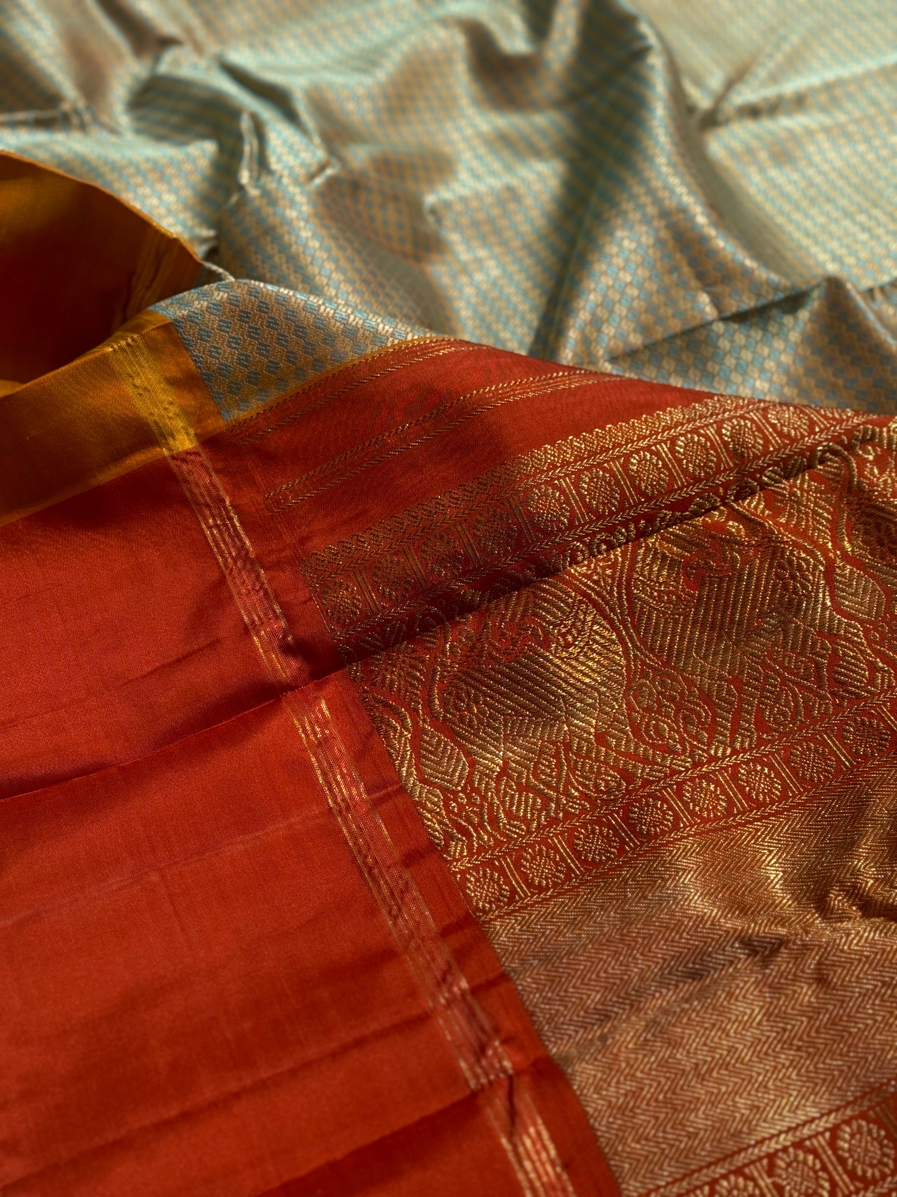 A stunner Masterpiece Paimadi kanchivaram korvai silk saree