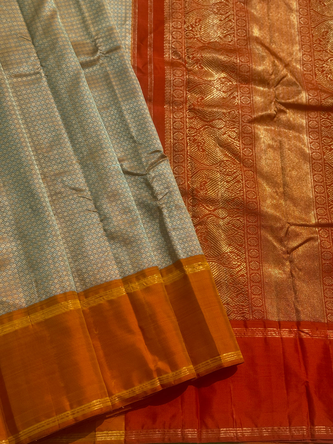 A stunner Masterpiece Paimadi kanchivaram korvai silk saree