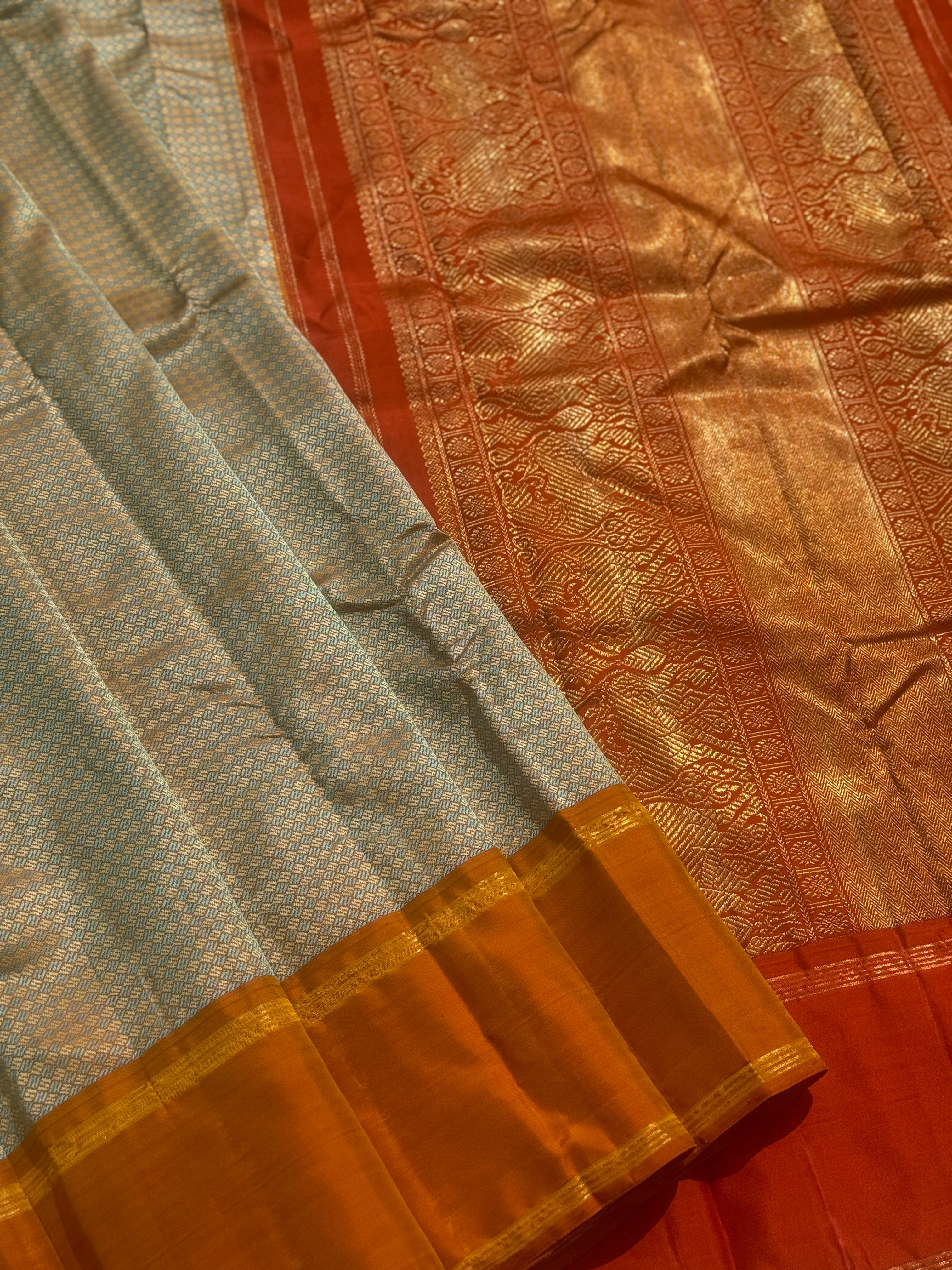 A stunner Masterpiece Paimadi kanchivaram korvai silk saree