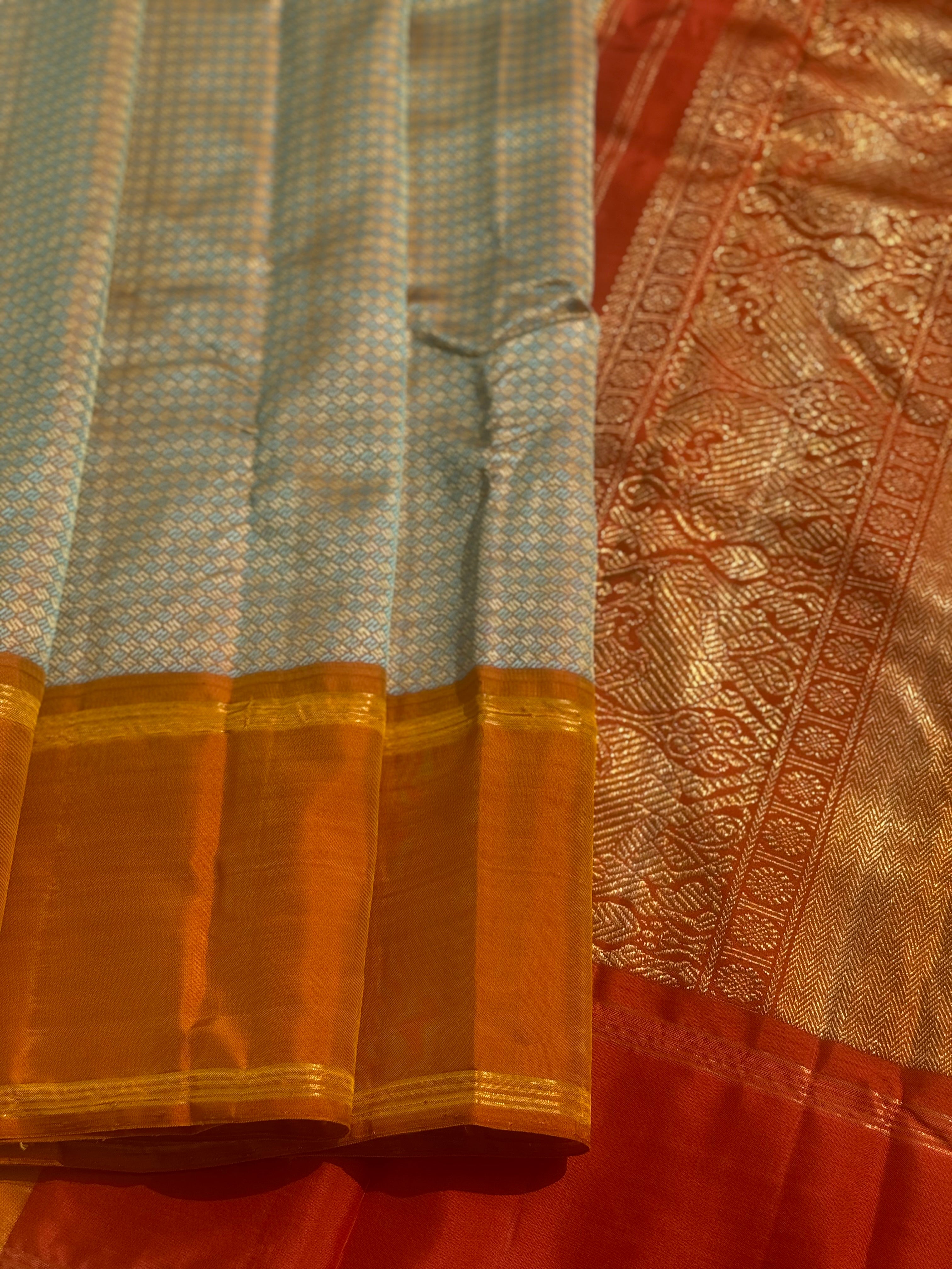 A stunner Masterpiece Paimadi kanchivaram korvai silk saree