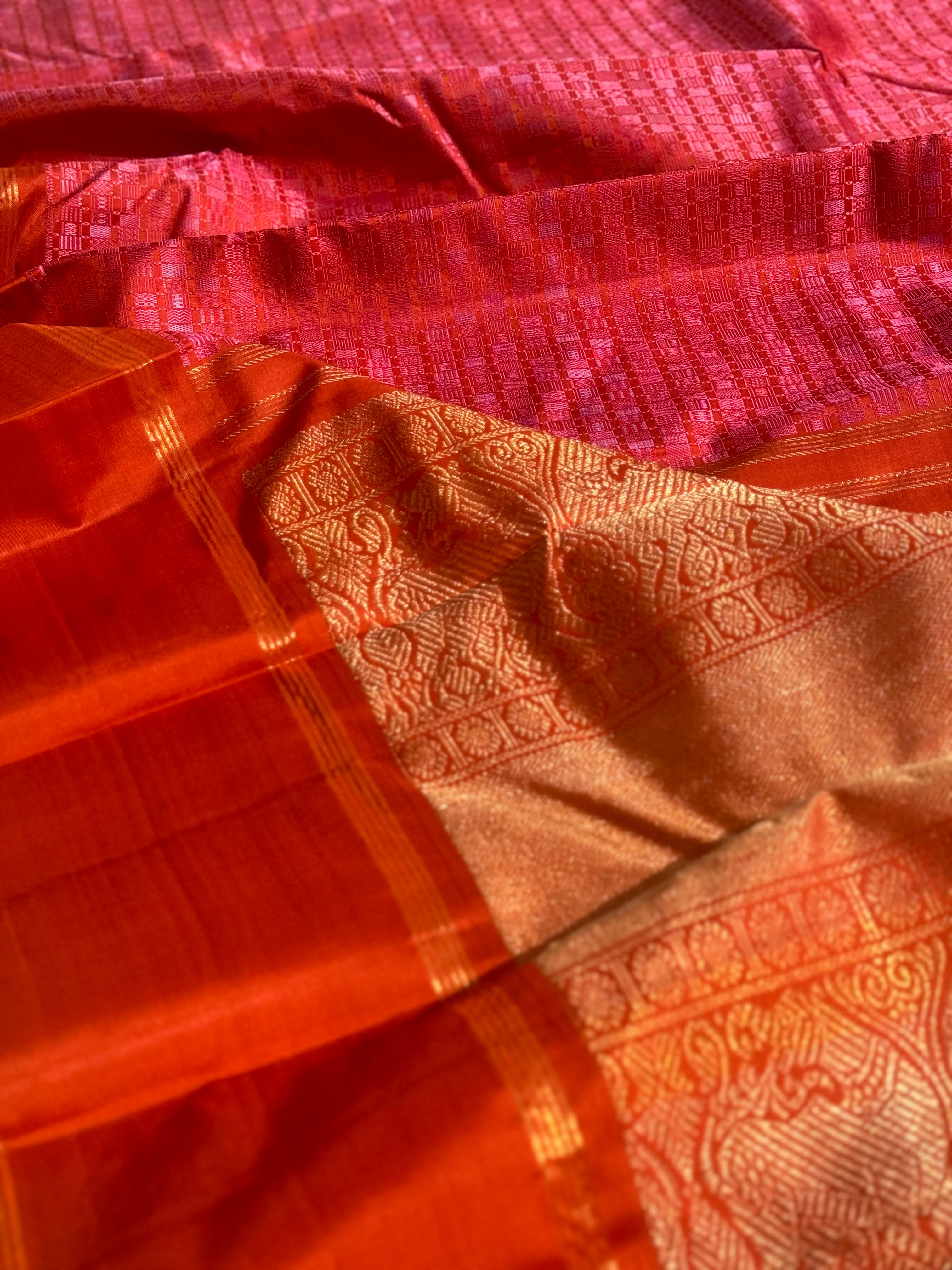 A stunner Masterpiece 108 motifs Adai kanchivaram woven silk saree