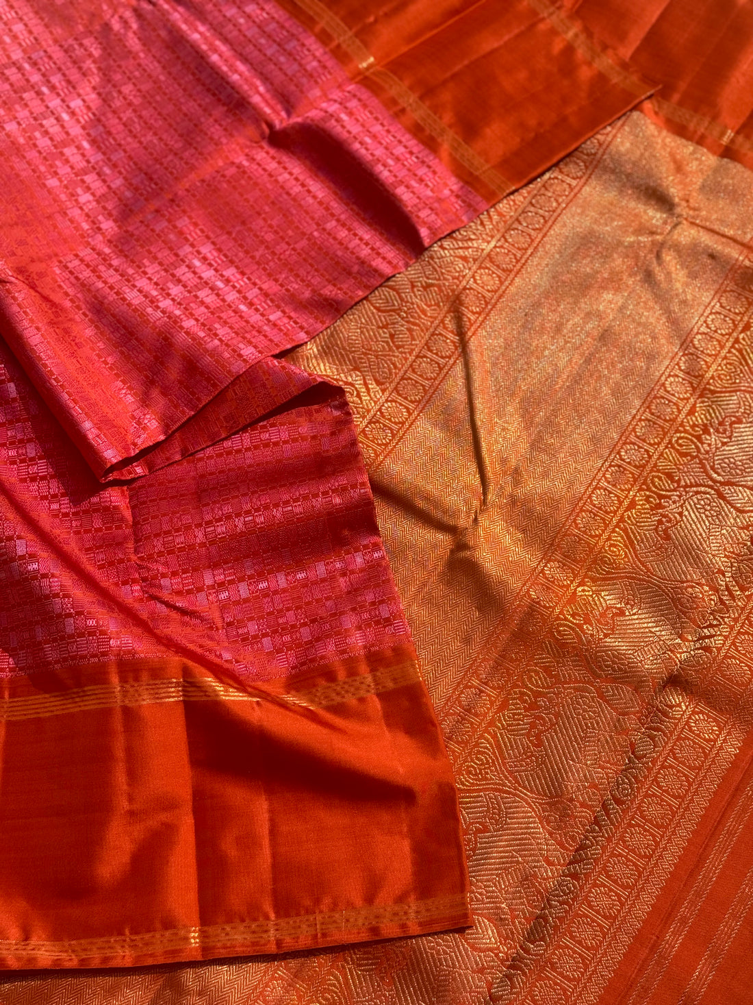 A stunner Masterpiece 108 motifs Adai kanchivaram woven silk saree