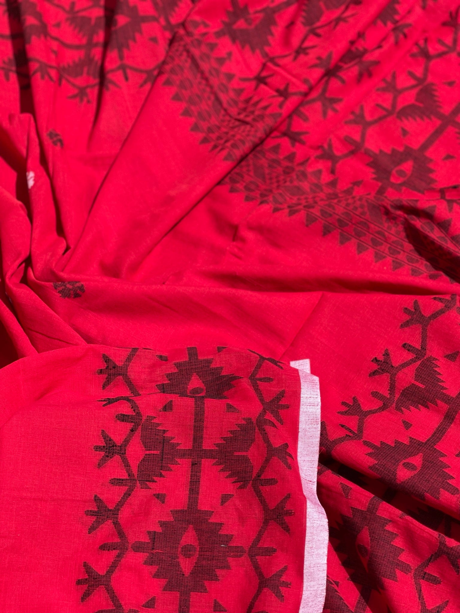 Soft Cotton Bengal Jamdani Saree
