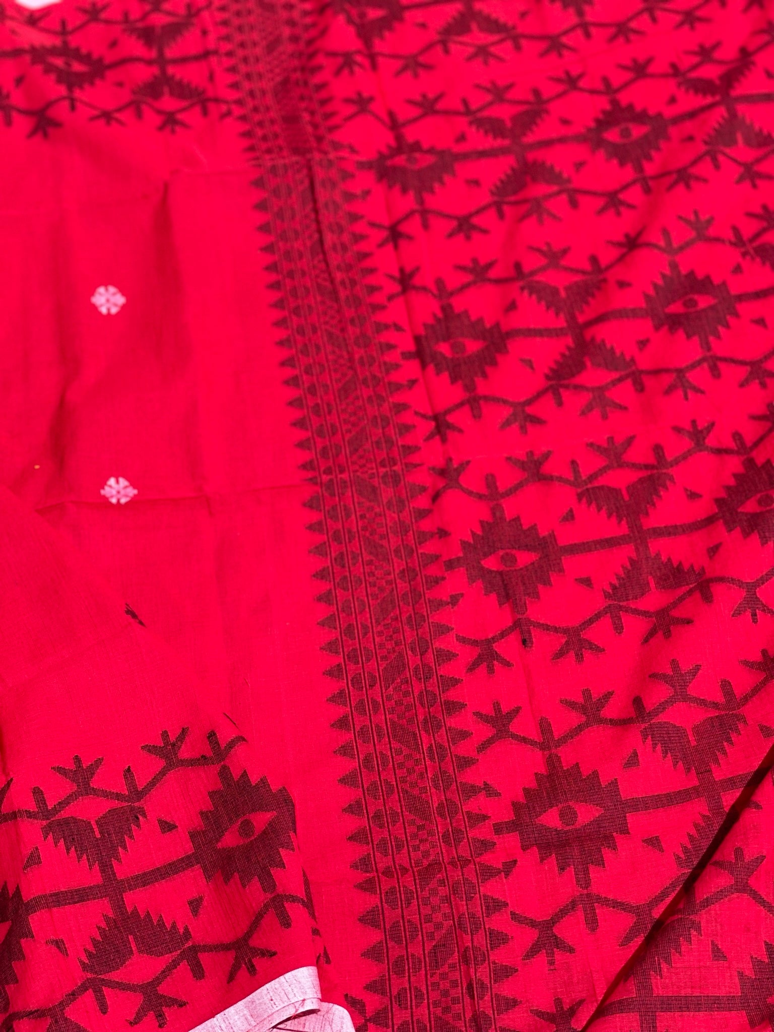 Soft Cotton Bengal Jamdani Saree