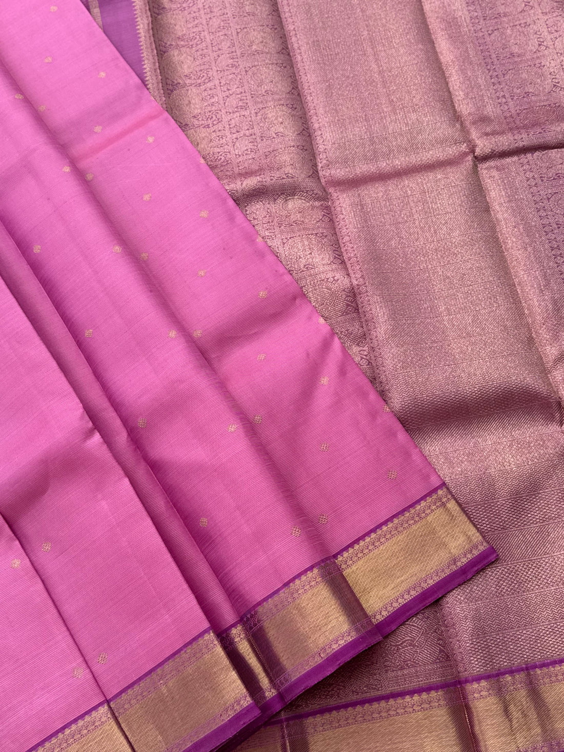 Lilac Heirloom Vairaoosi Kanchivaram Silk Saree