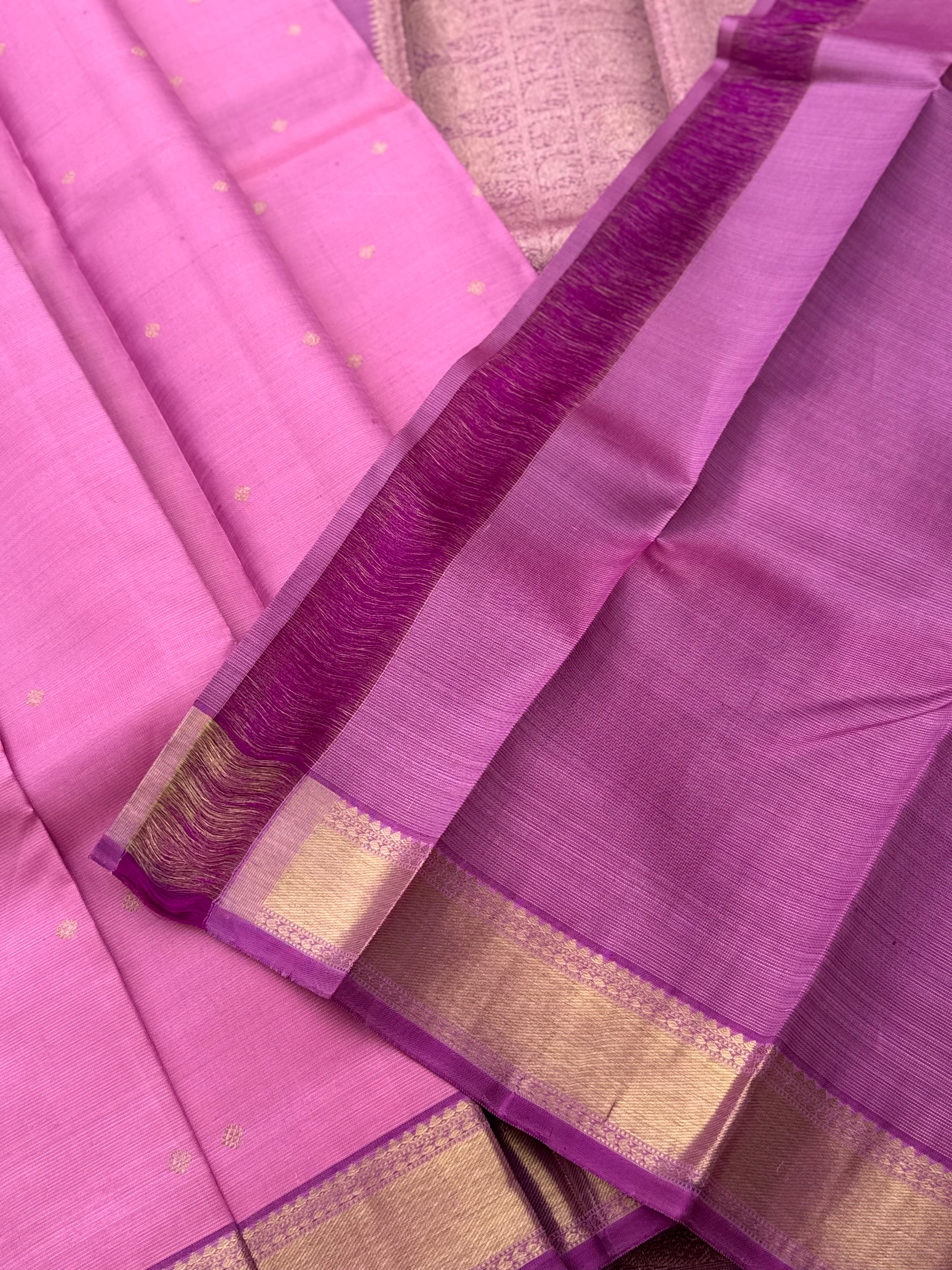 Lilac Heirloom Vairaoosi Kanchivaram Silk Saree