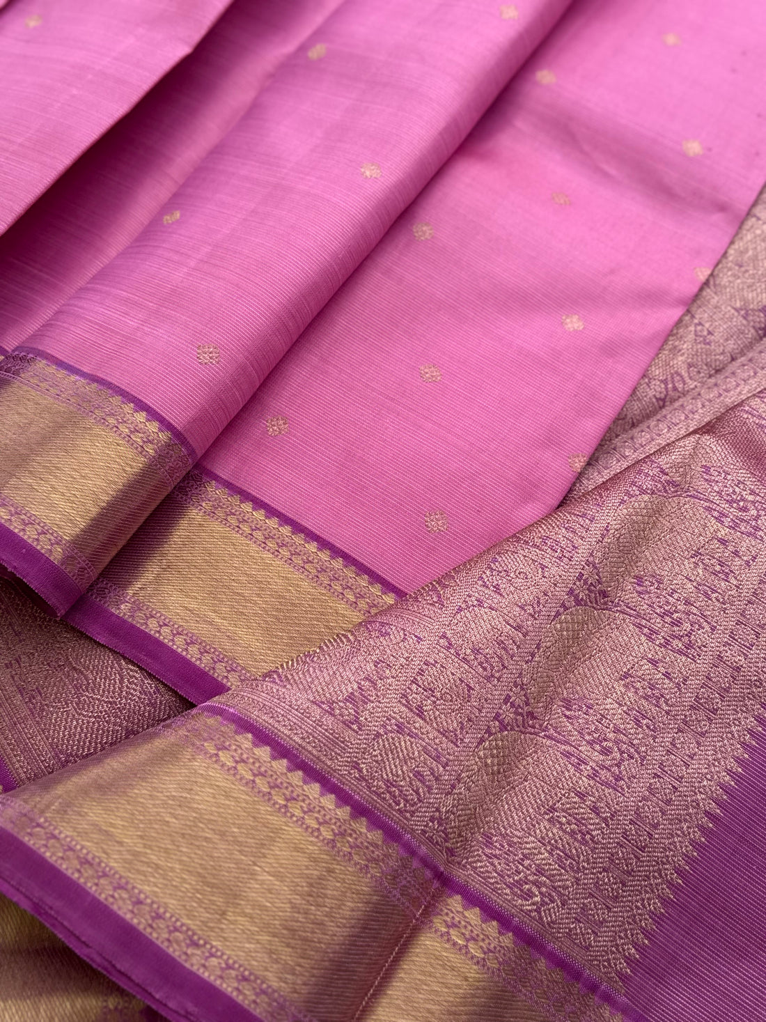 Lilac Heirloom Vairaoosi Kanchivaram Silk Saree