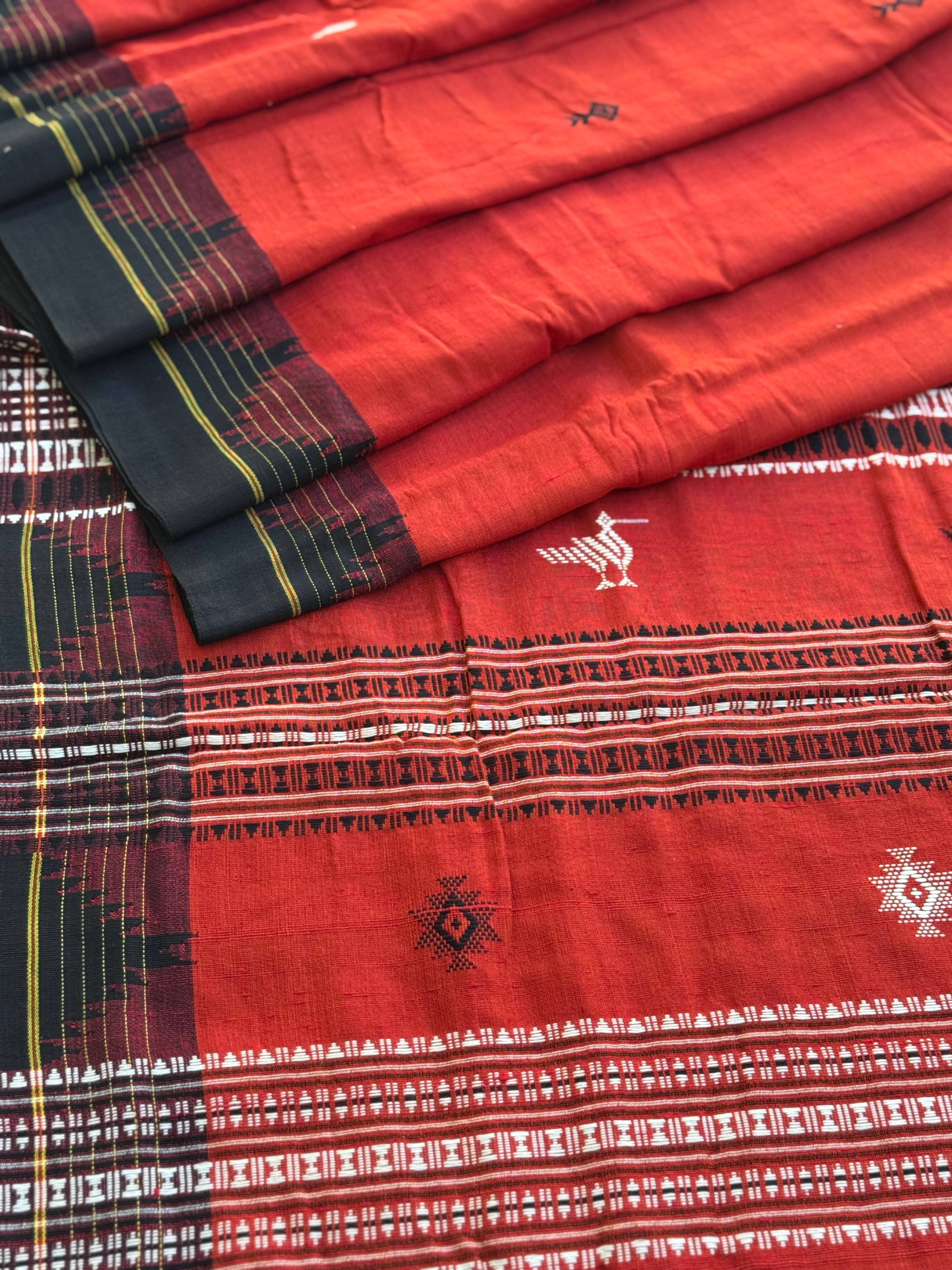 Organic tussar by cotton kotpad Odisha weave saree