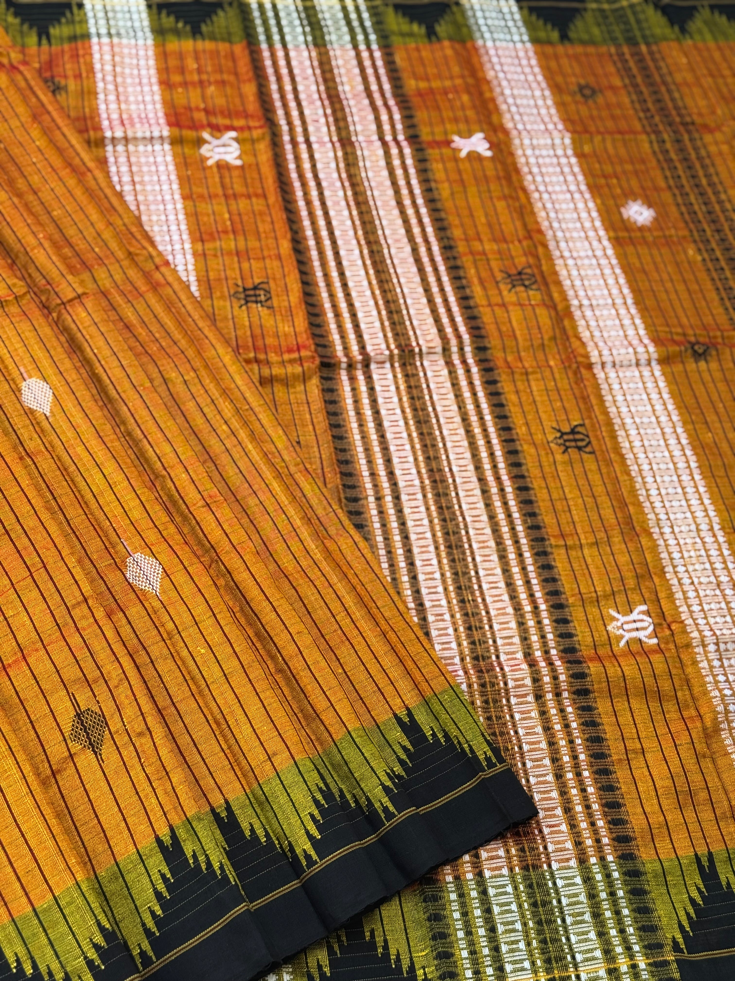 Organic tussar by cotton kotpad Odisha weave saree