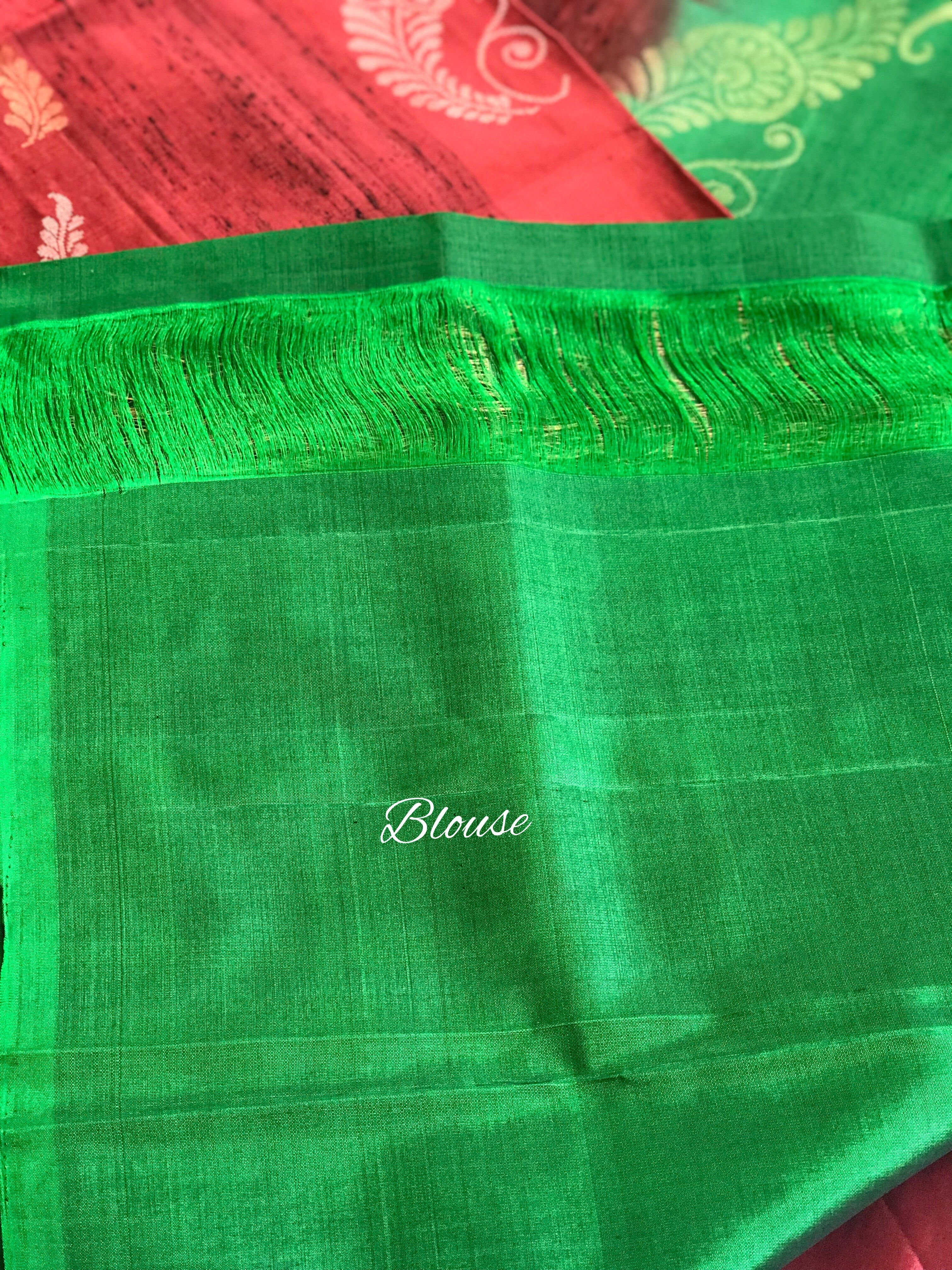 Handwoven Soft Silk With Kanchivaram saree
