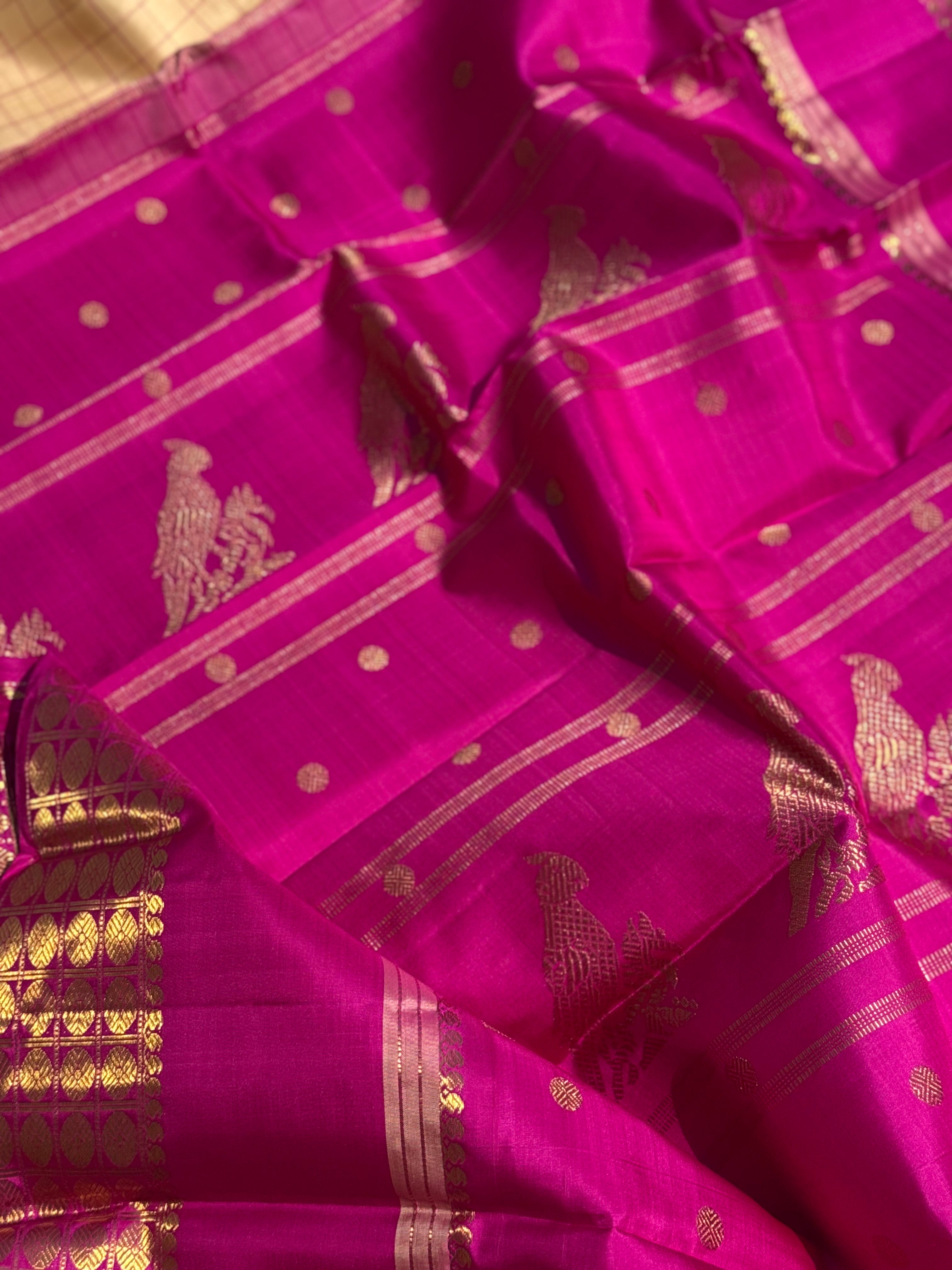 A Masterpiece Revival Kalakshetra kanchivaram korvai silk saree