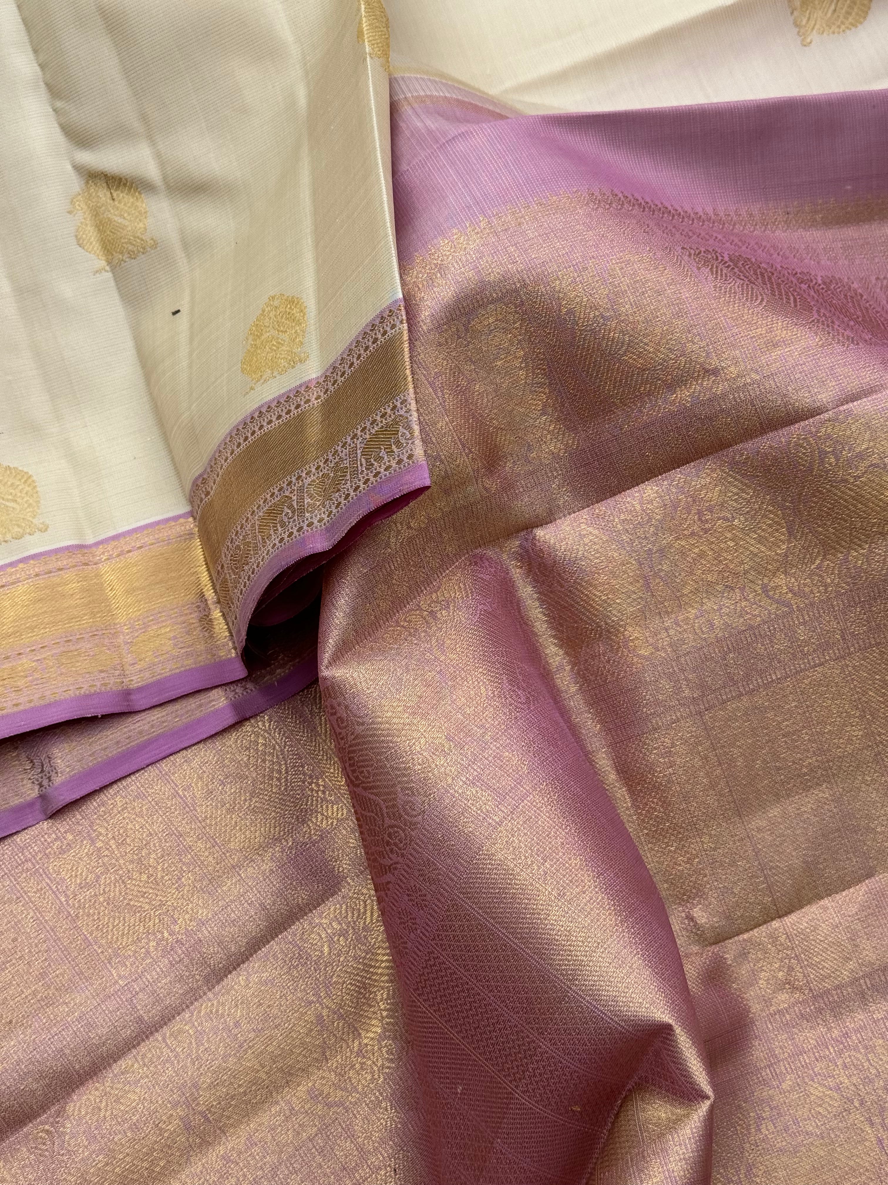 Heirloom Vairaoosi Pure Handwoven Silk Kanchivaram Saree