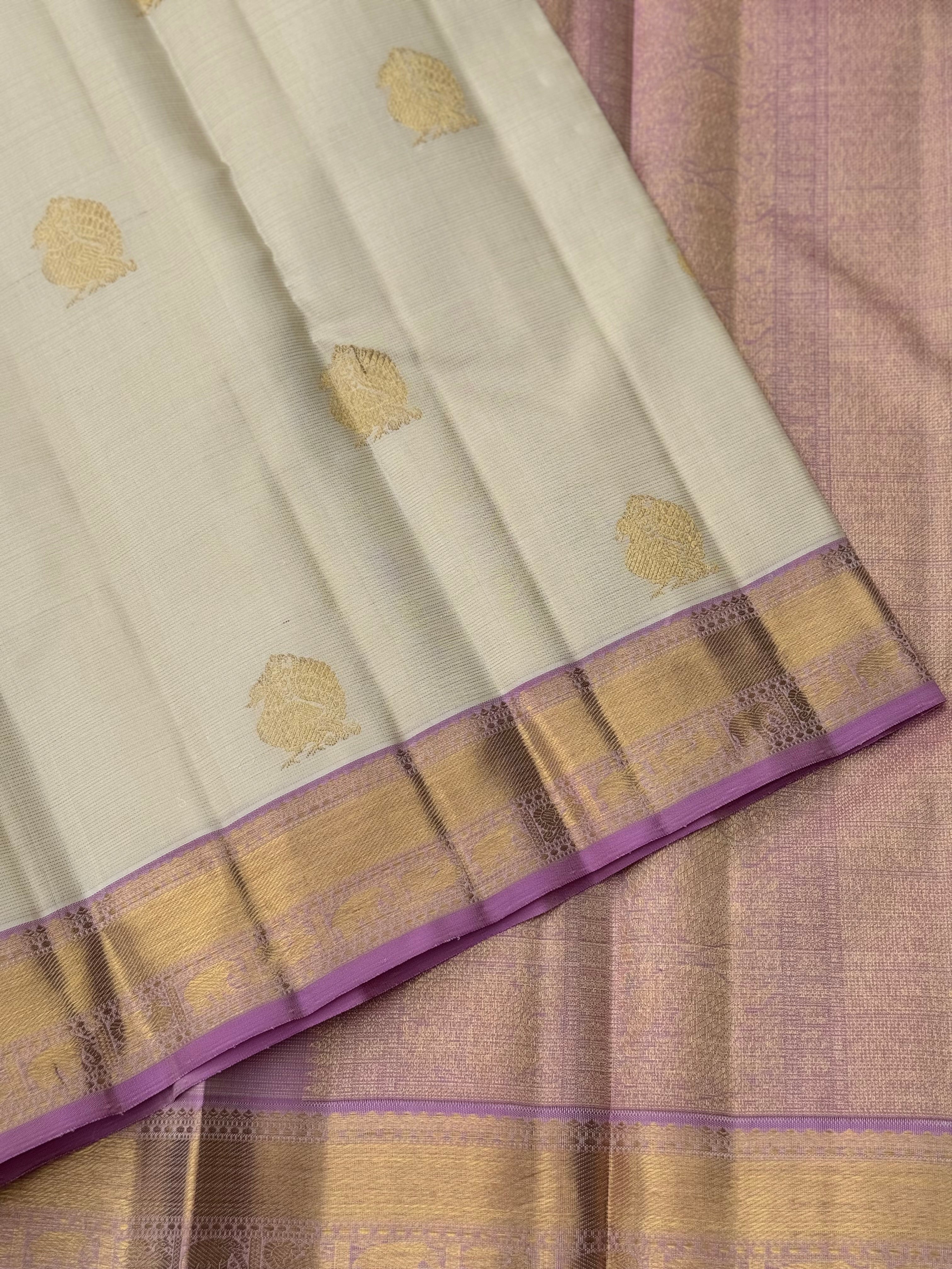 Heirloom Vairaoosi Pure Handwoven Silk Kanchivaram Saree