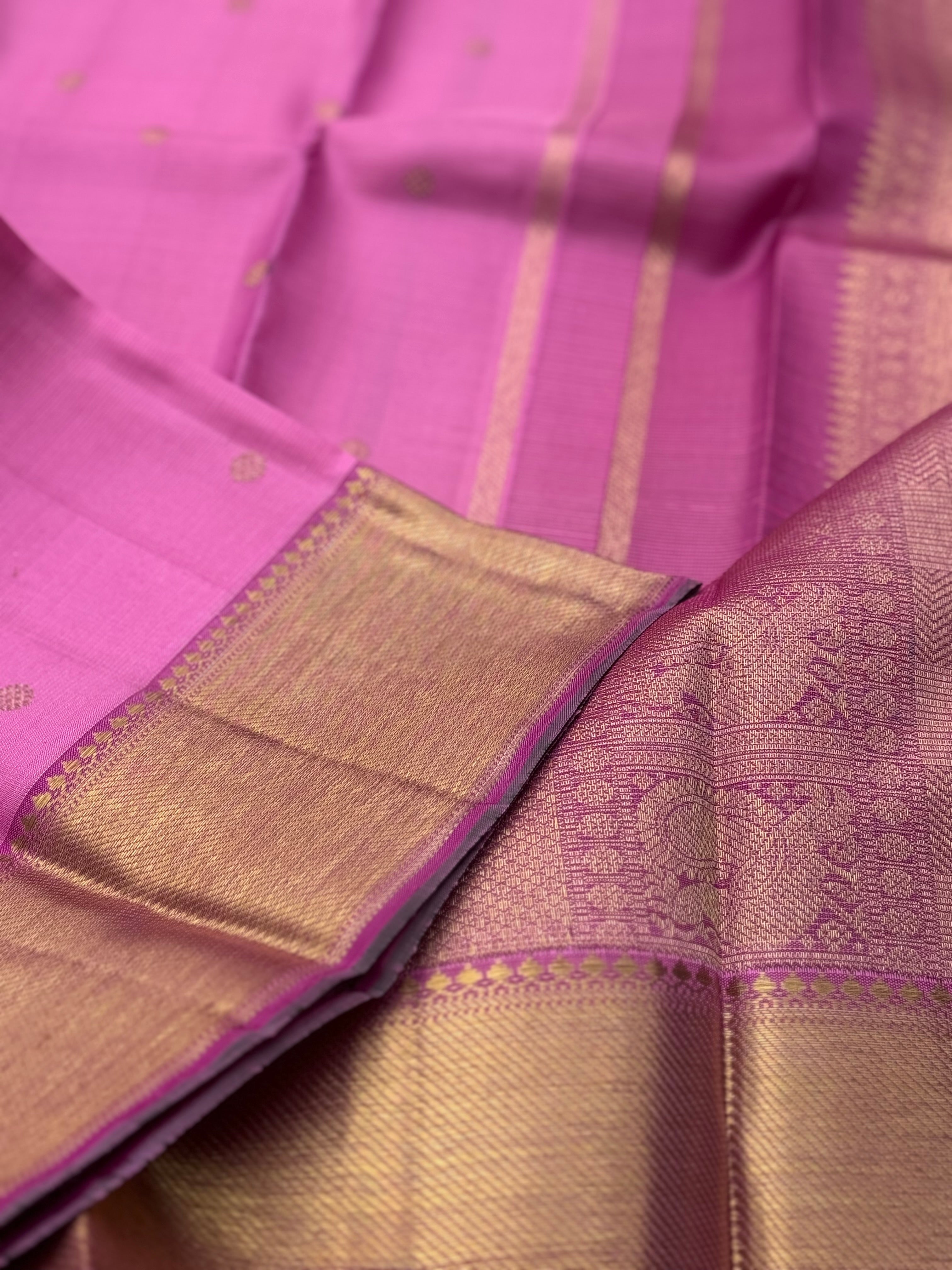 Lilac Heirloom Vairaoosi Kanchivaram Silk Saree