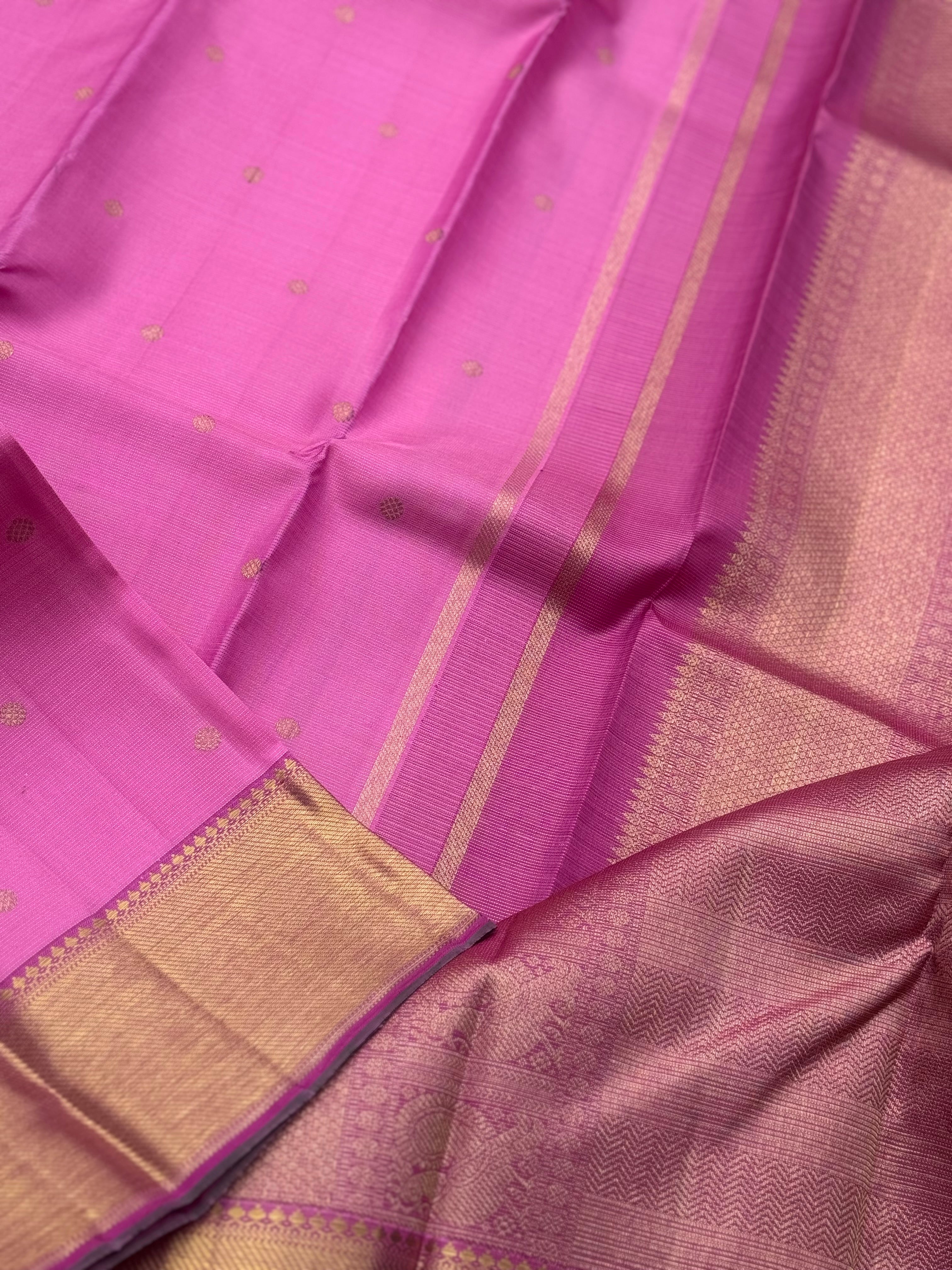 Lilac Heirloom Vairaoosi Kanchivaram Silk Saree
