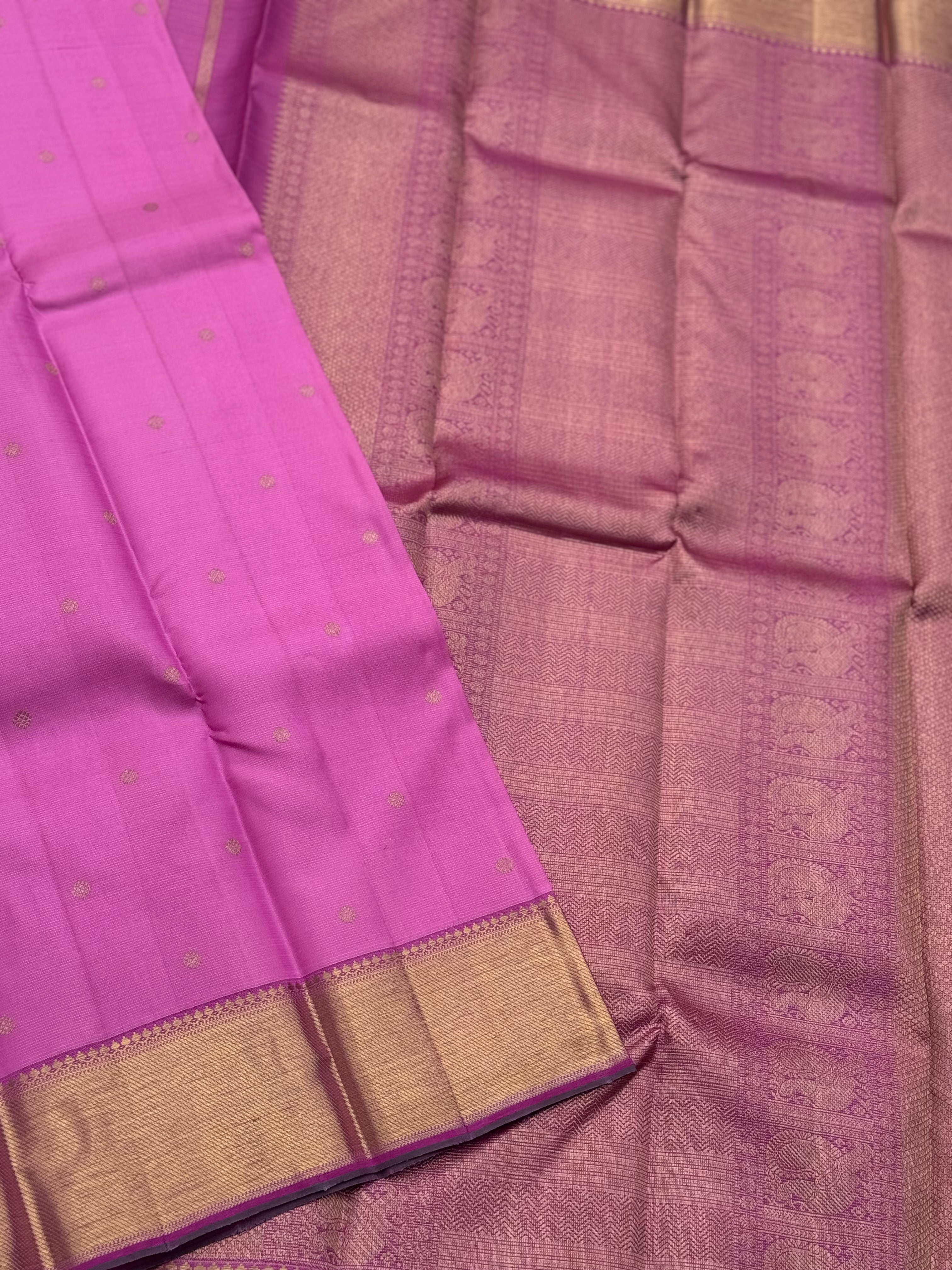 Lilac Heirloom Vairaoosi Kanchivaram Silk Saree
