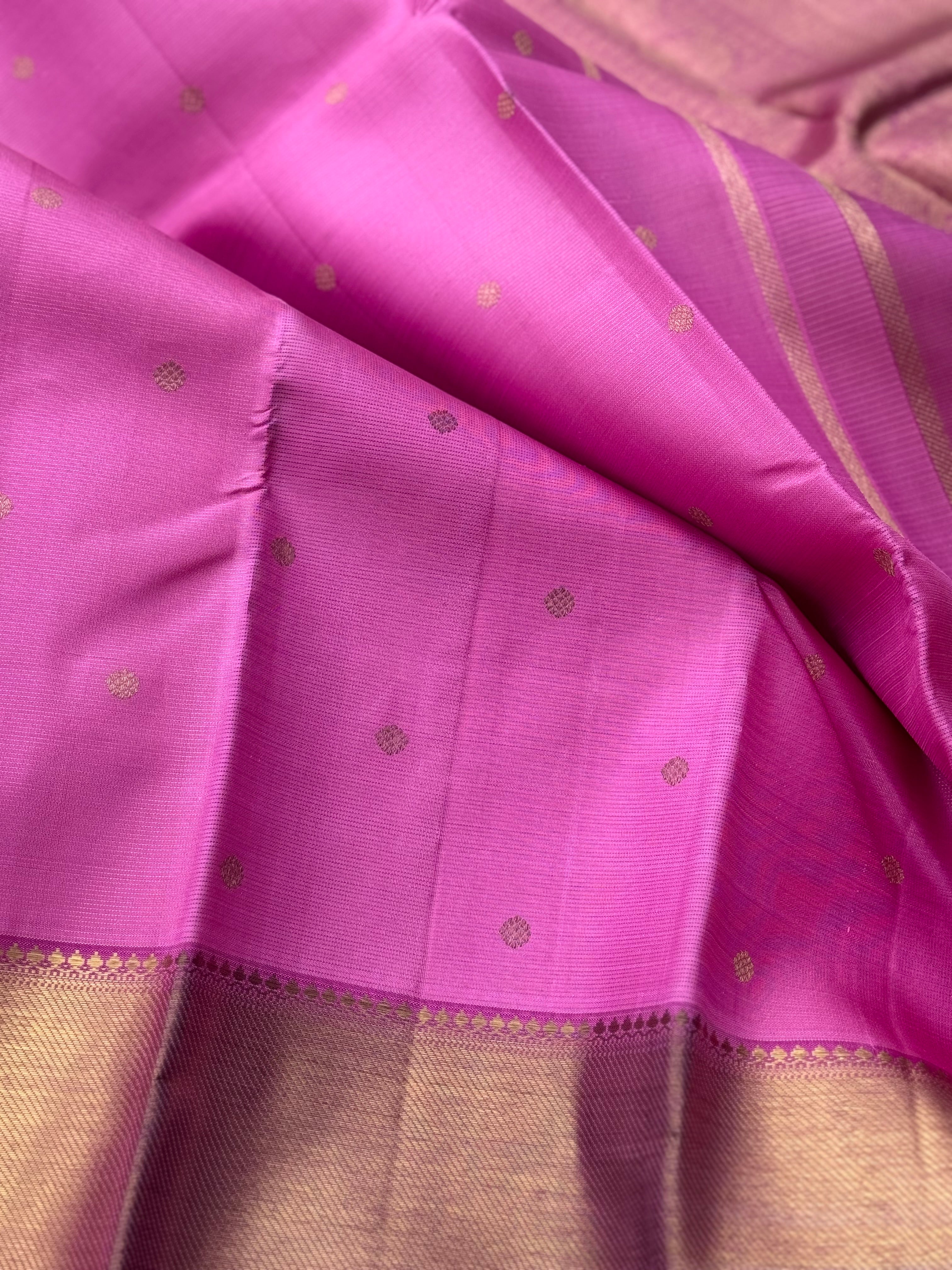Lilac Heirloom Vairaoosi Kanchivaram Silk Saree