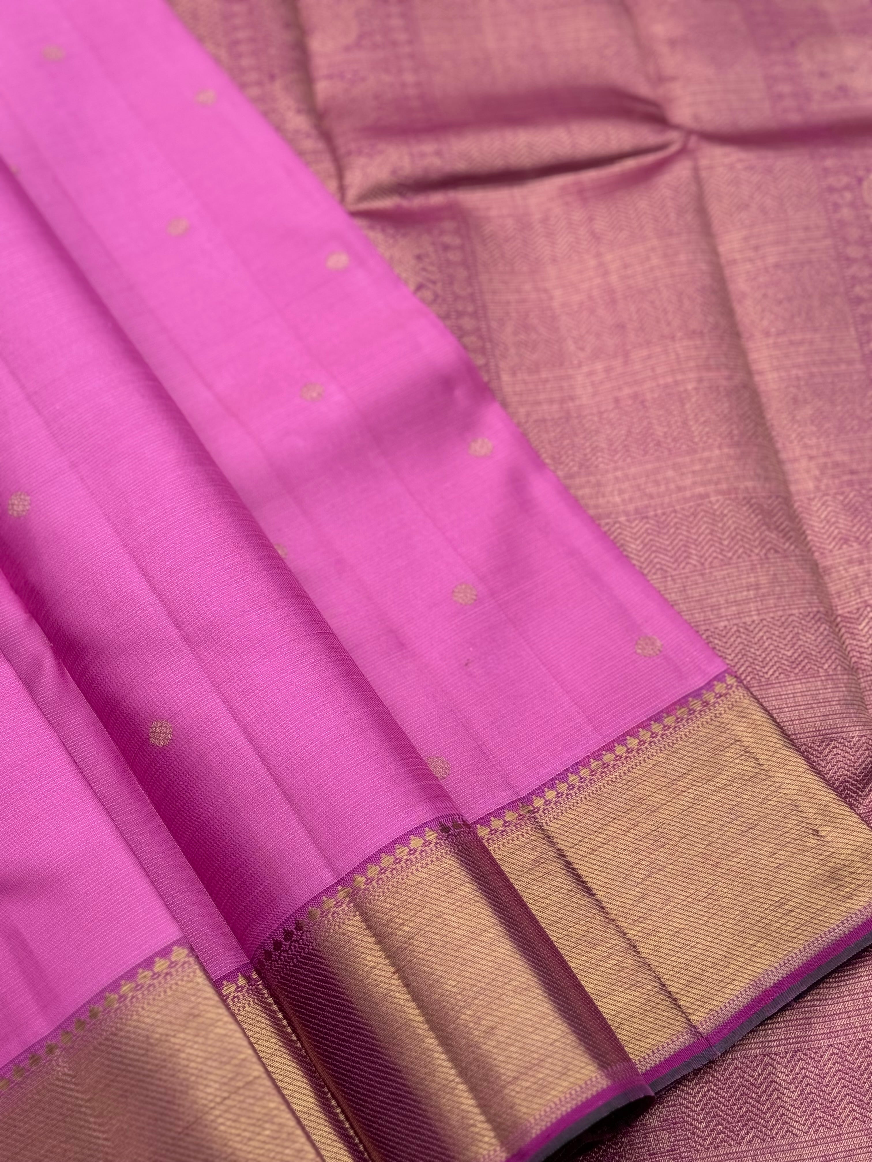 Lilac Heirloom Vairaoosi Kanchivaram Silk Saree