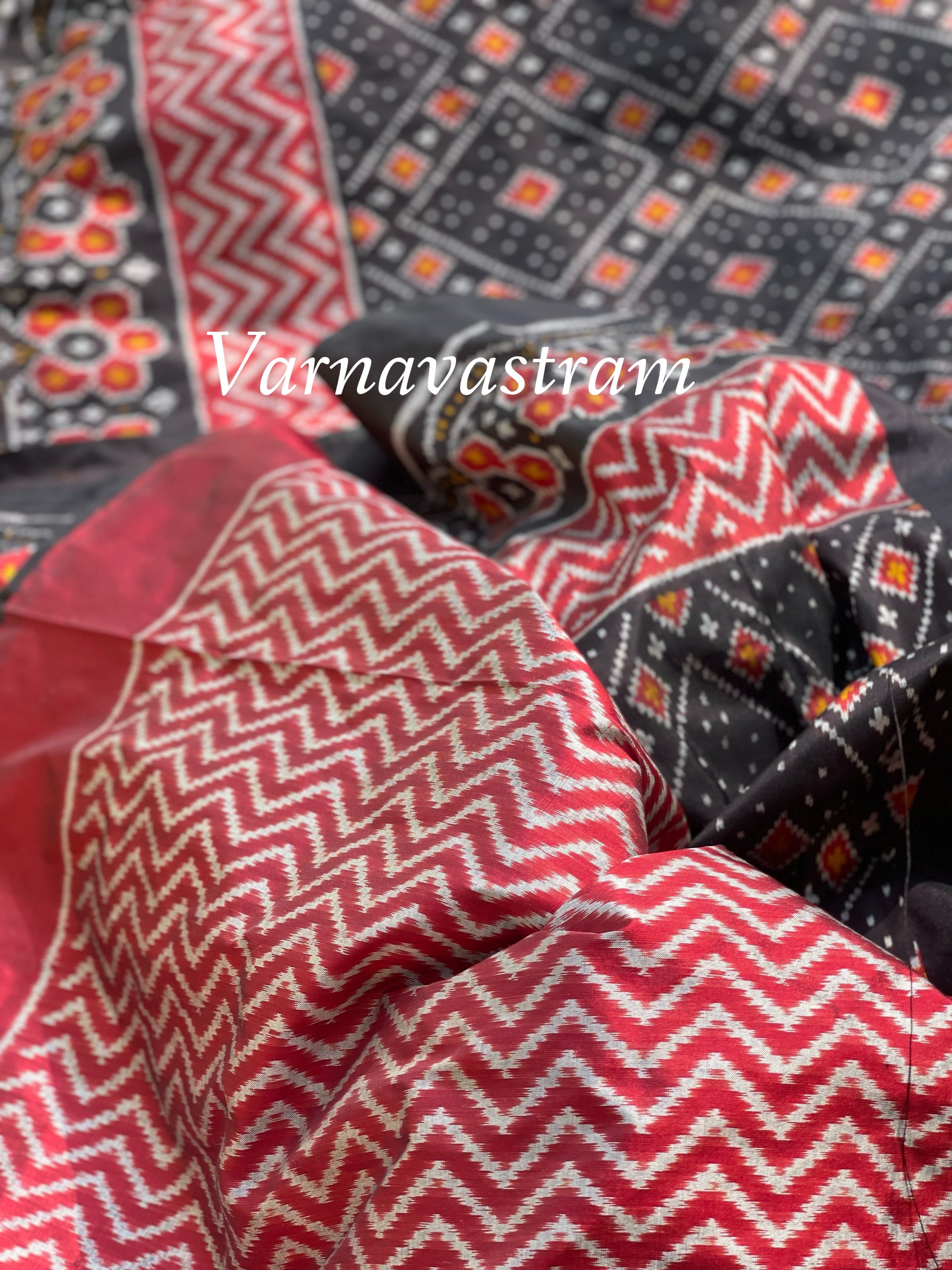 Contemporary Silk Ikkat Saree on Premium Mulberry Silk