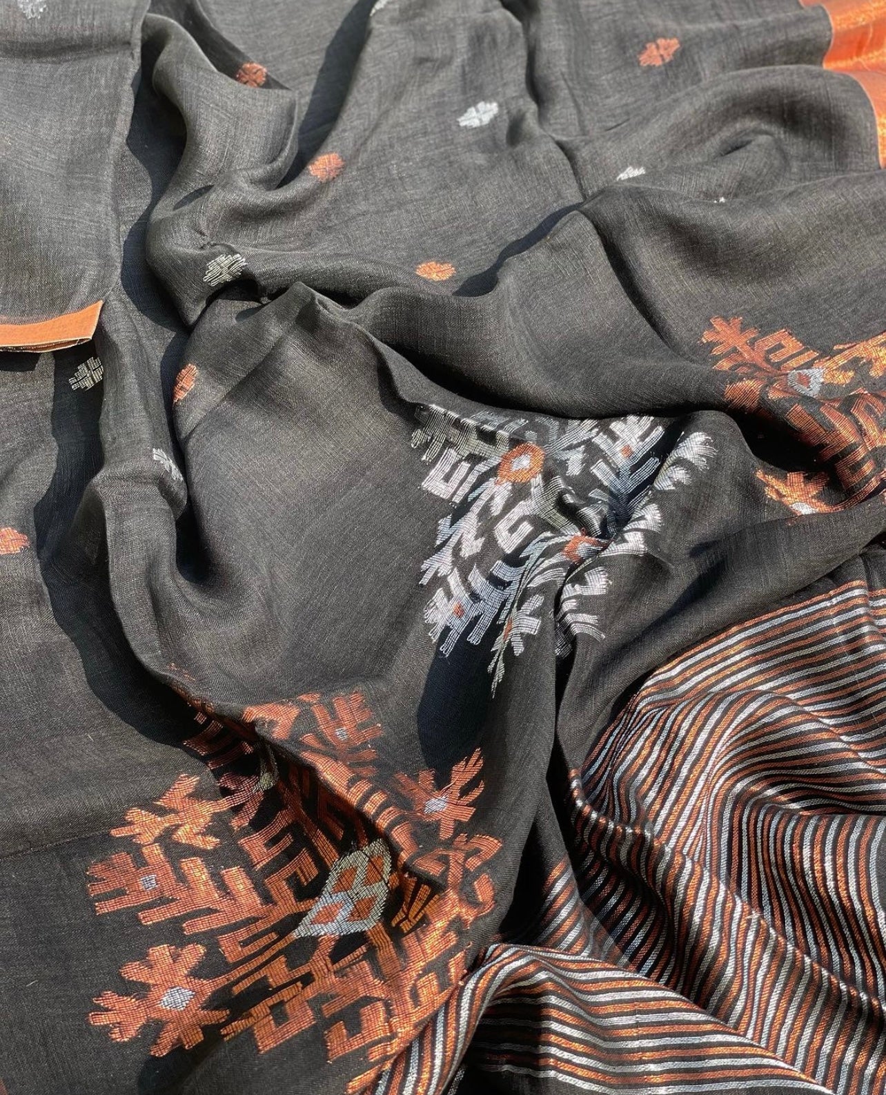 Linen by Linen Organic Jamdani saree