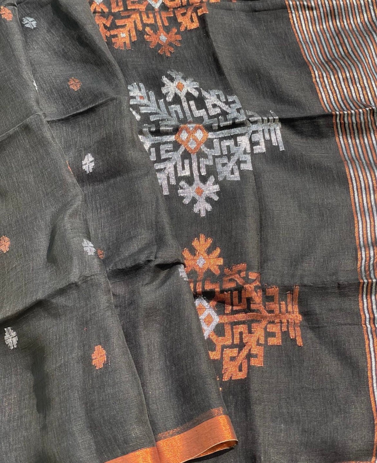 Linen by Linen Organic Jamdani saree