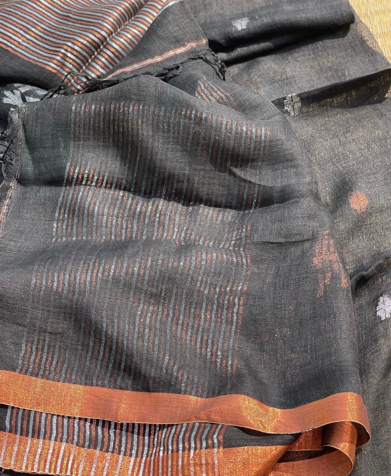 Linen by Linen Organic Jamdani saree