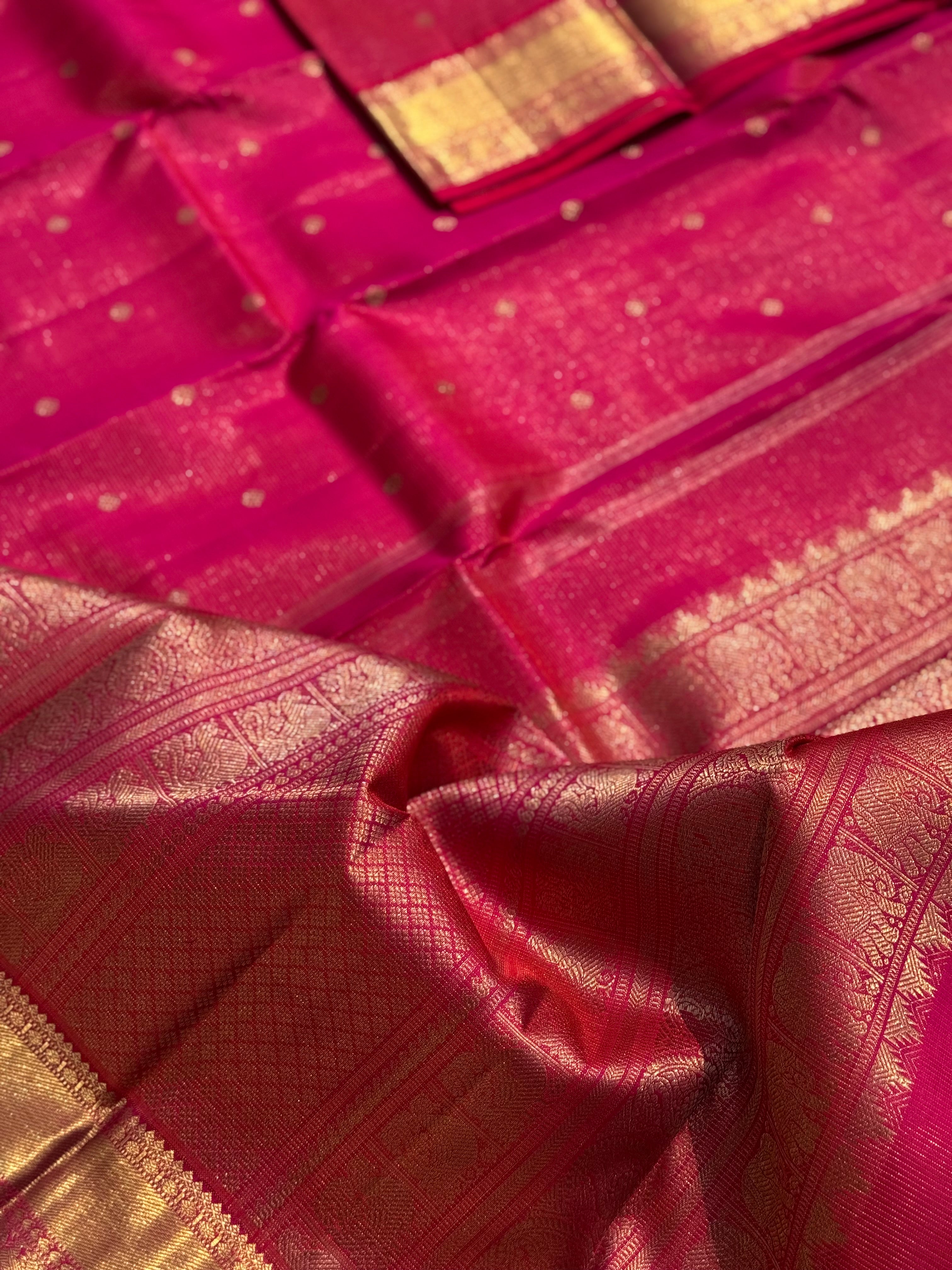 Client payment link - An exquisite masterpiece vairaoosi kanchivaram silk in rose pink