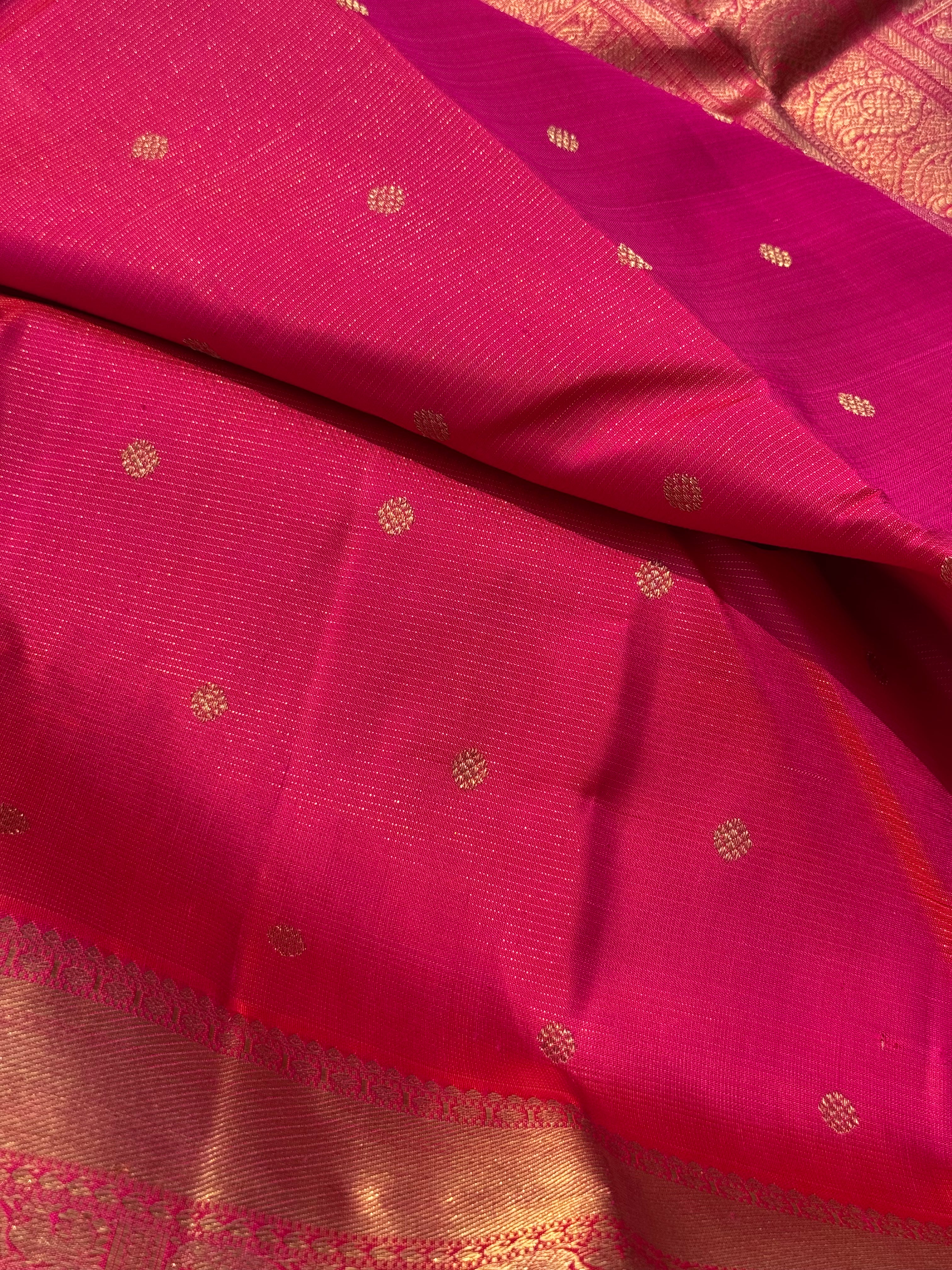 Client payment link - An exquisite masterpiece vairaoosi kanchivaram silk in rose pink