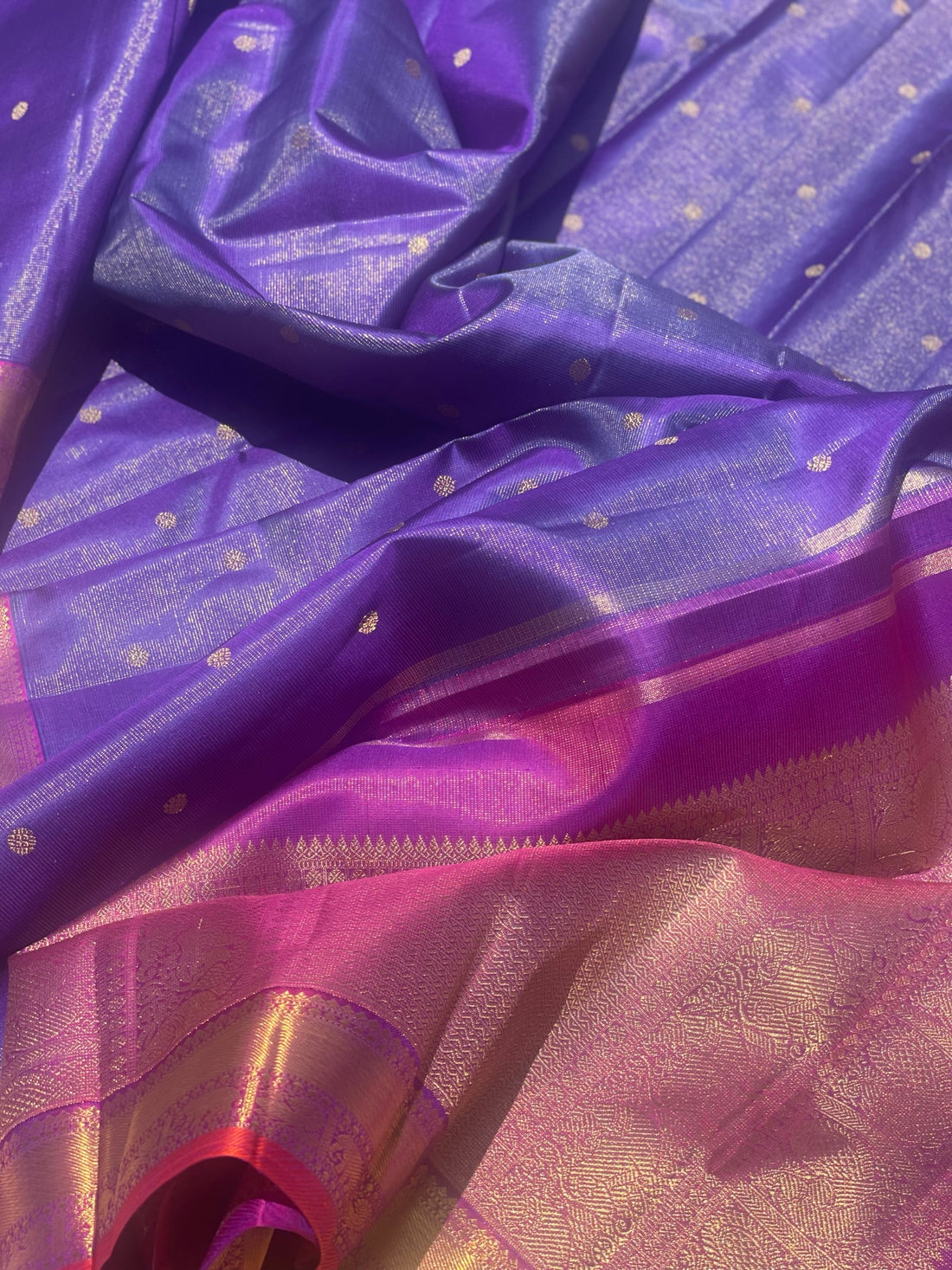 Heirloom vairaoosi kanchivaram silk saree with 3 gm gold zari