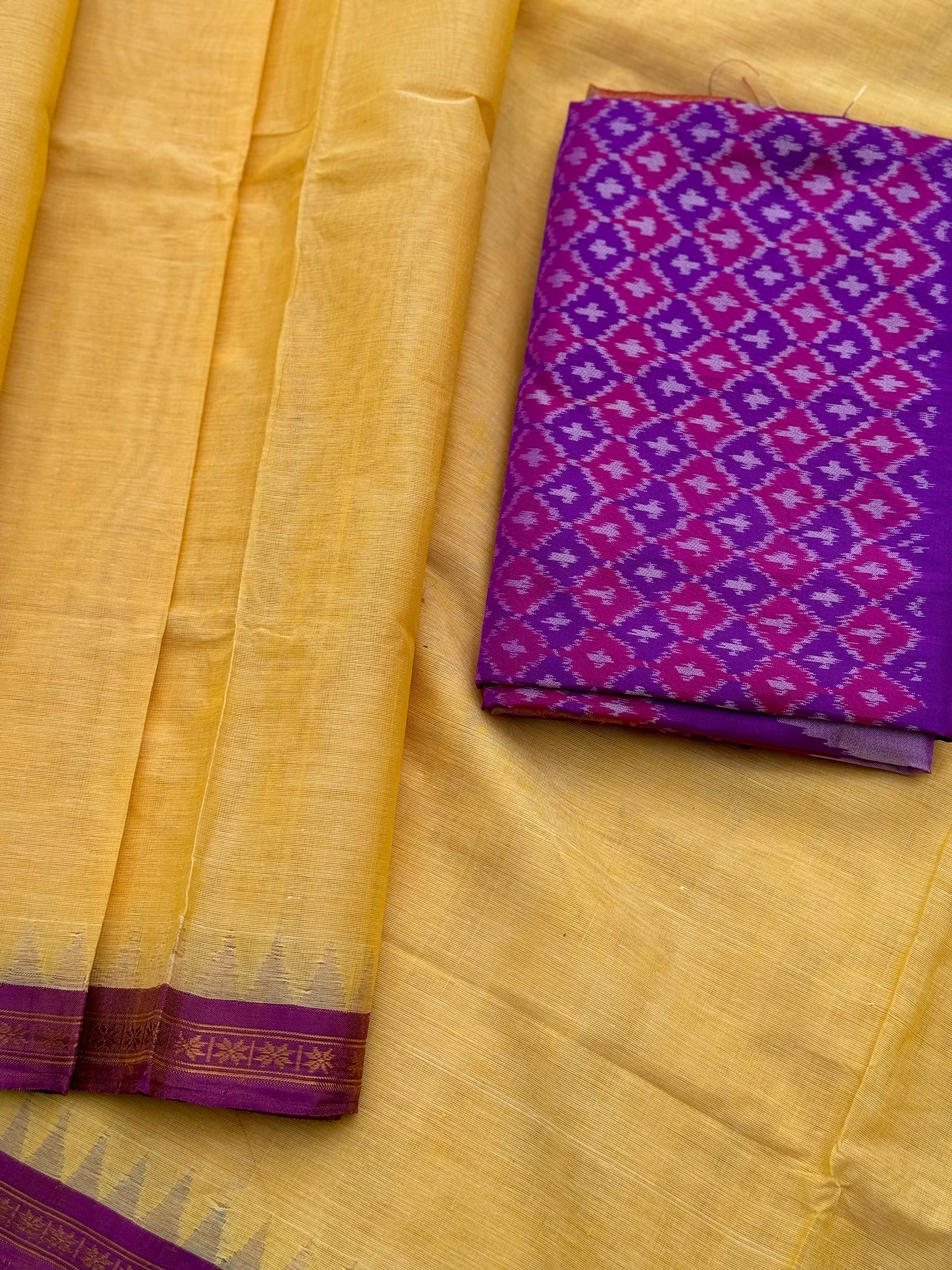 Reserved for Shree Choudry- Handspun Ponduru Khadi cotton saree