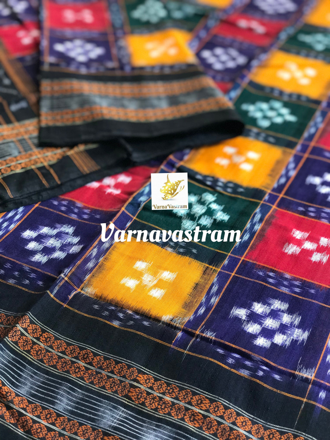 Multicolour Odisha Ikkat Cotton With Pasapalli Motifs Saree