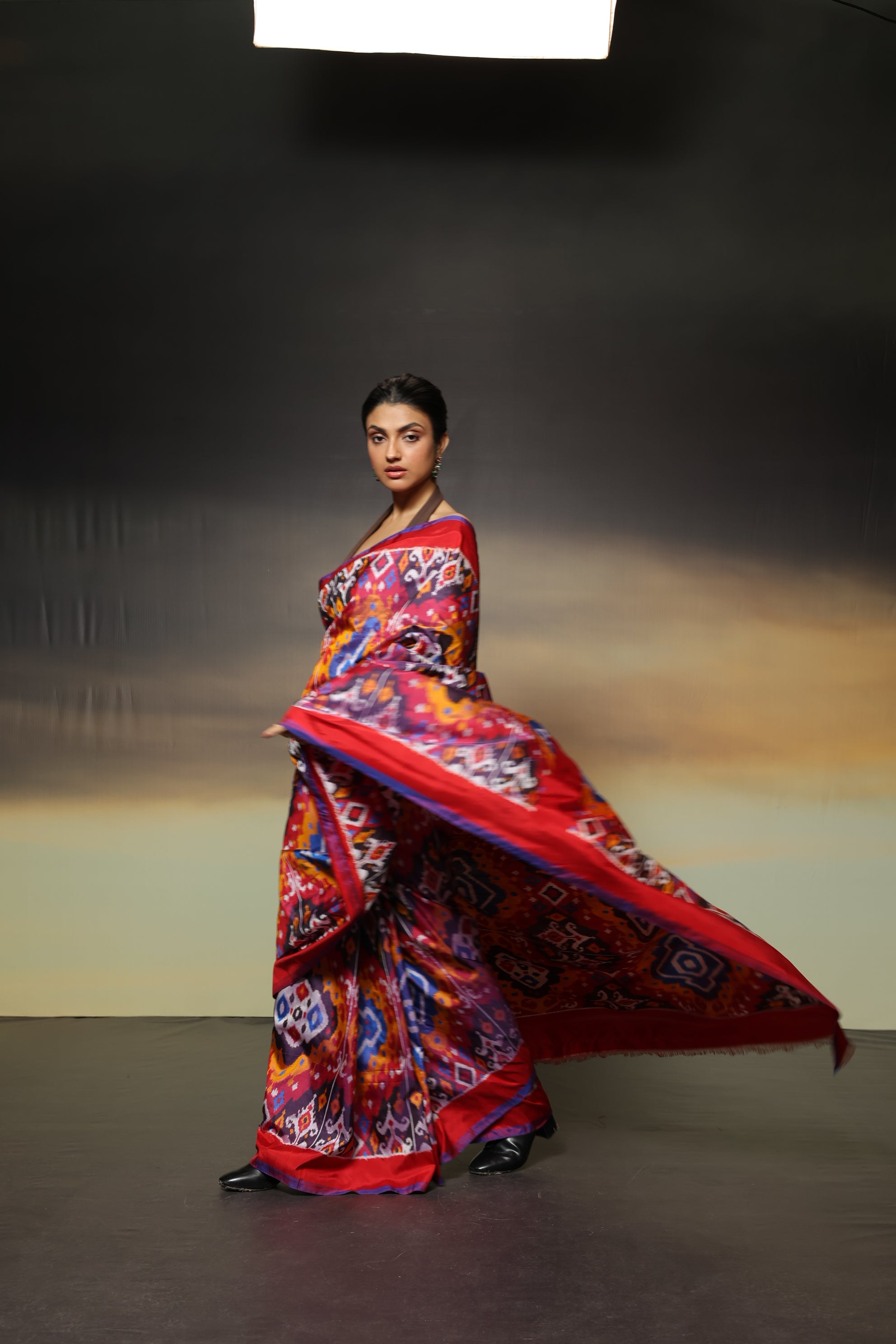 MAGIZHAM- ultra-luxurious, pure mulberry Uzbek ikkat design draws inspiration from Met Museum archives