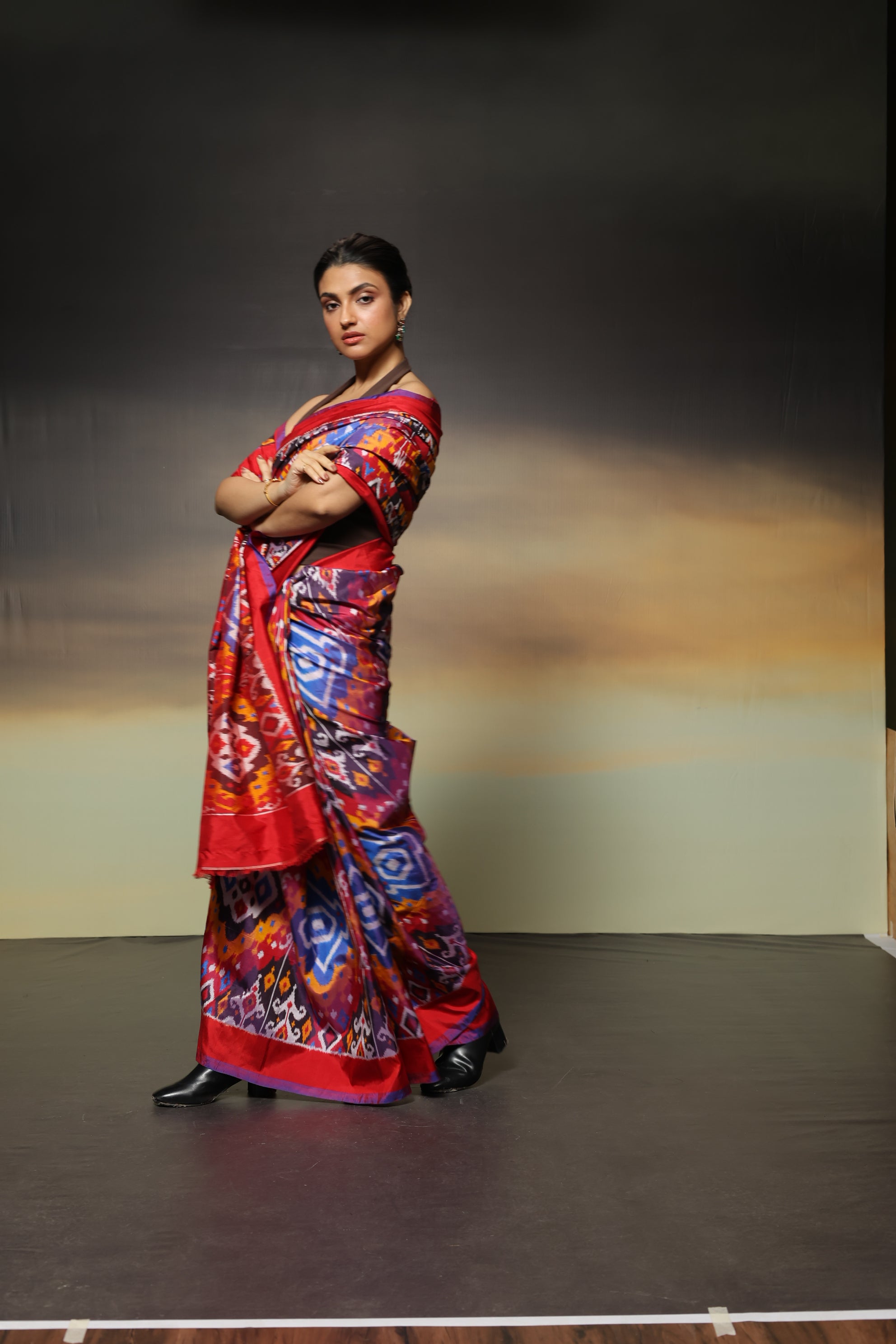 MAGIZHAM- ultra-luxurious, pure mulberry Uzbek ikkat design draws inspiration from Met Museum archives