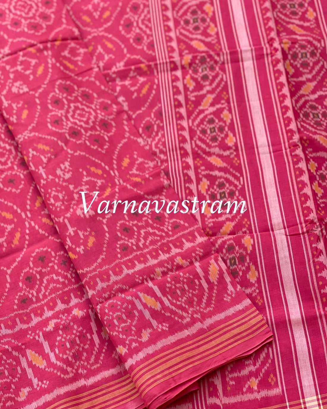 Patola Ikkat Cotton Saree