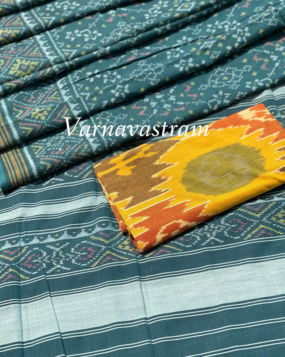 Patola Ikkat Cotton Saree